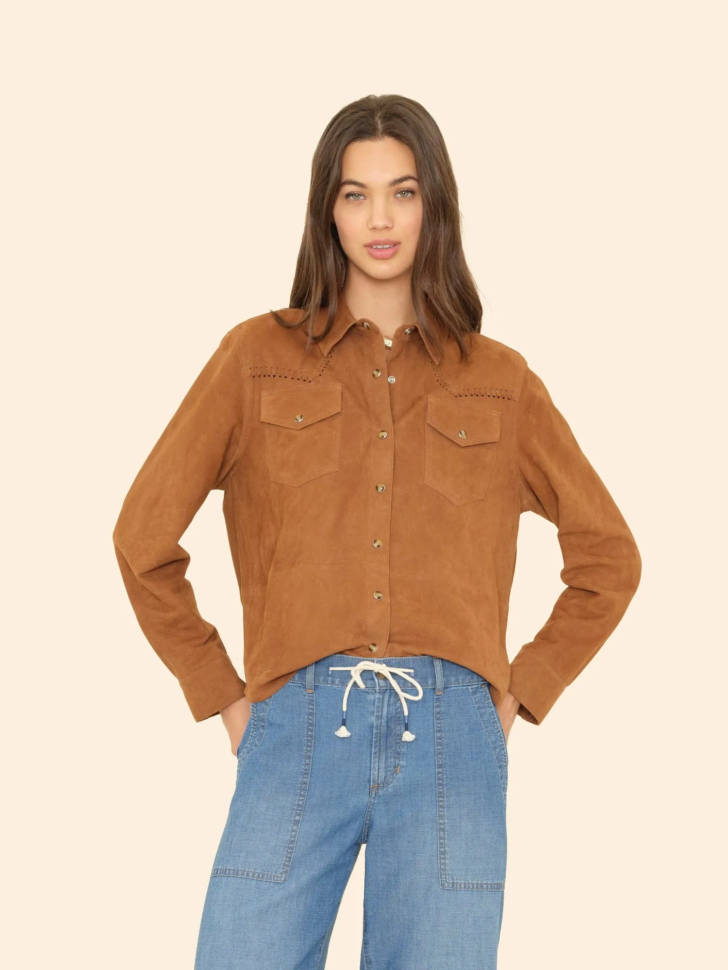 Mustang Billie Suede Shirt sold by XiRENA