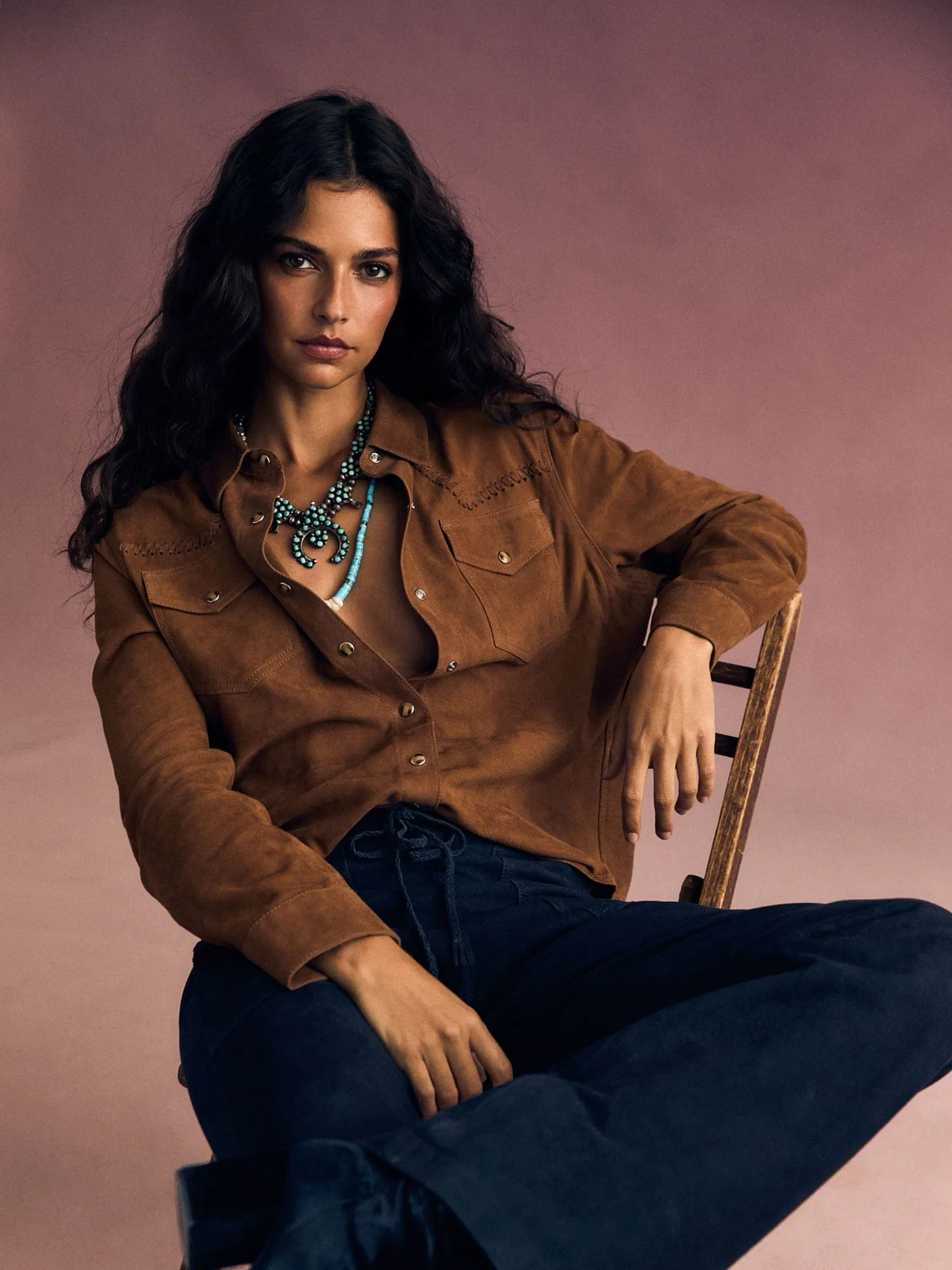 Mustang Billie Suede Shirt sold by XiRENA product image thumbnail 2