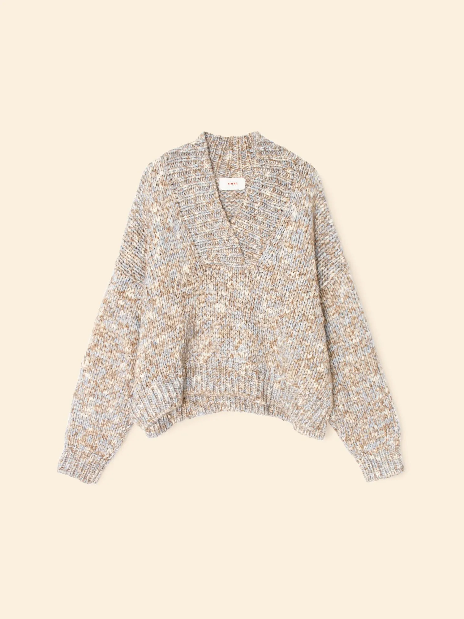 Light Blue Melange Keyes Sweater sold by XiRENA product image thumbnail 4