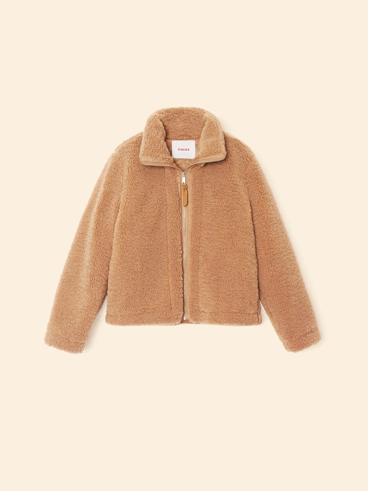 Teddy Brown Dree Bomber Jacket sold by XiRENA product image thumbnail 5