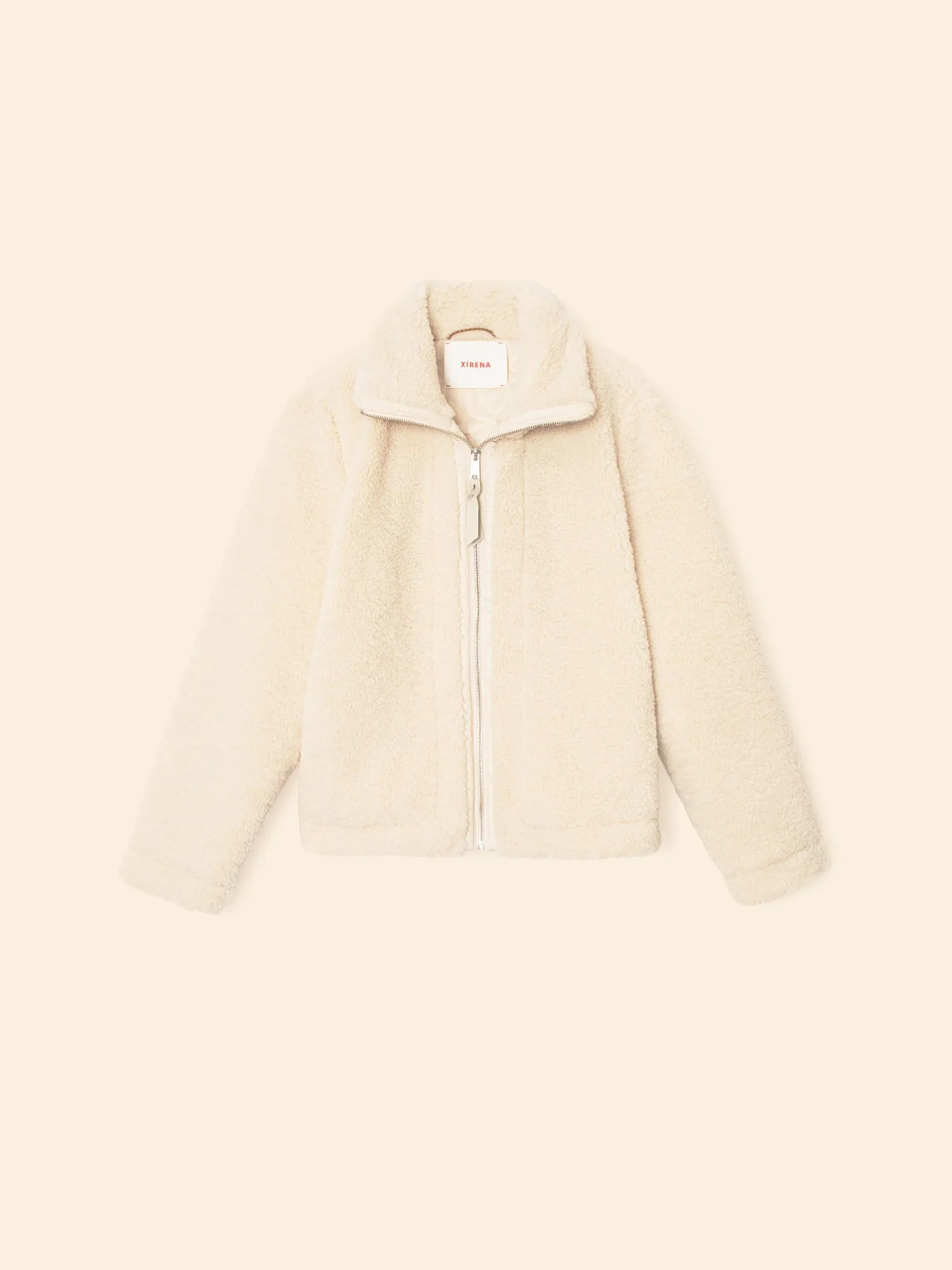 Cream Dree Bomber Jacket sold by XiRENA product image thumbnail 3
