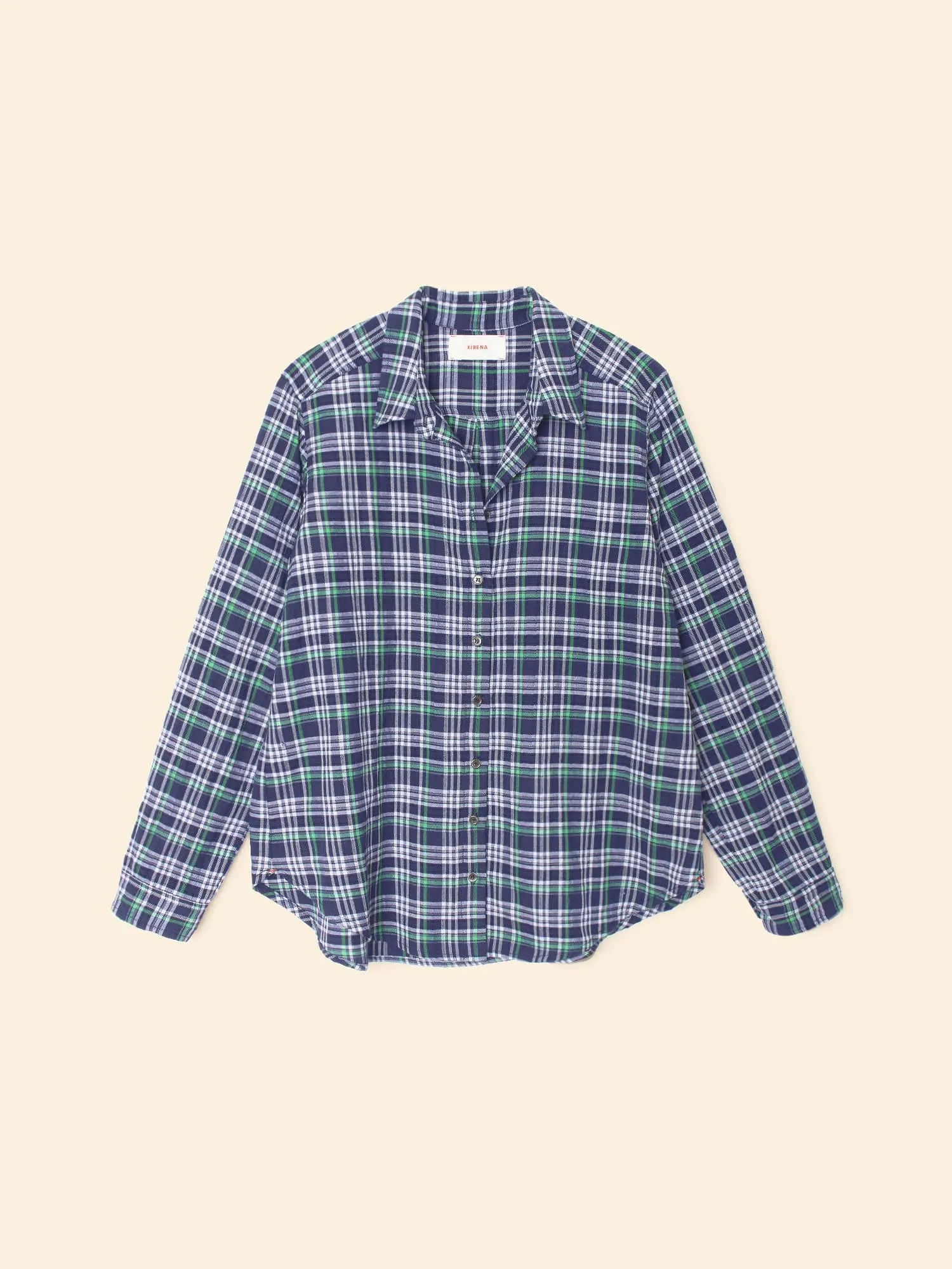 Forest Blue Plaid Scout Shirt sold by XiRENA product image thumbnail 3