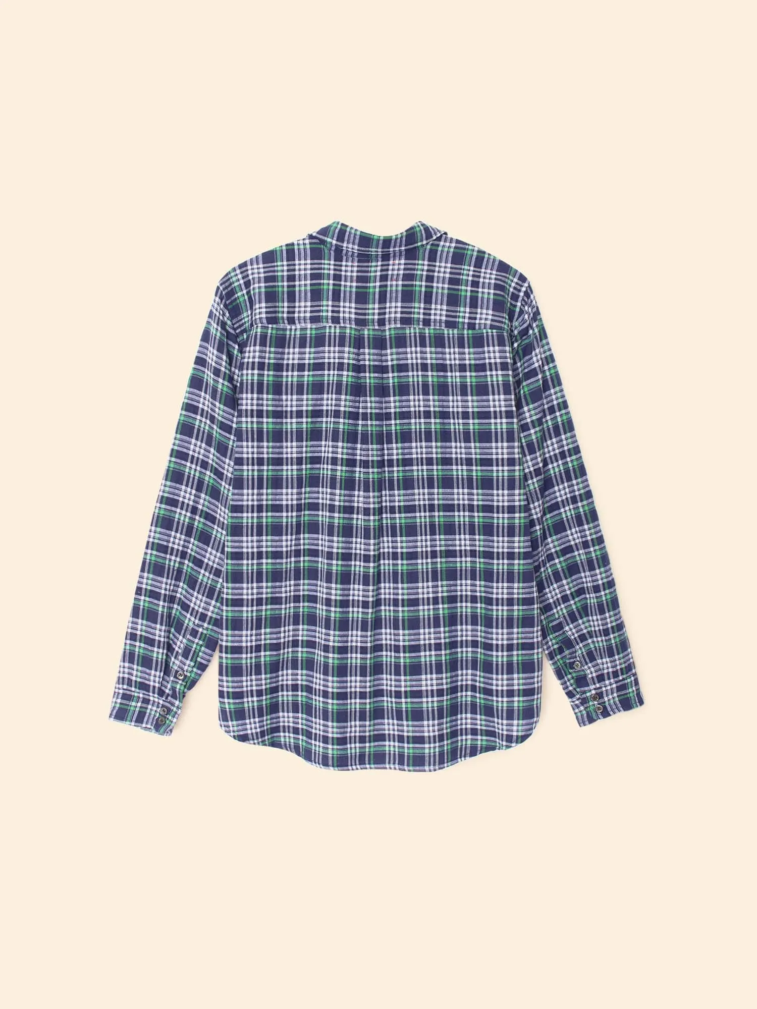 Forest Blue Plaid Scout Shirt sold by XiRENA product image thumbnail 4