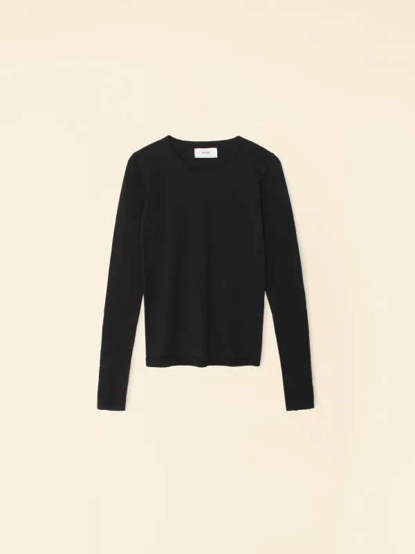 Black Crewe Sweater sold by XiRENA