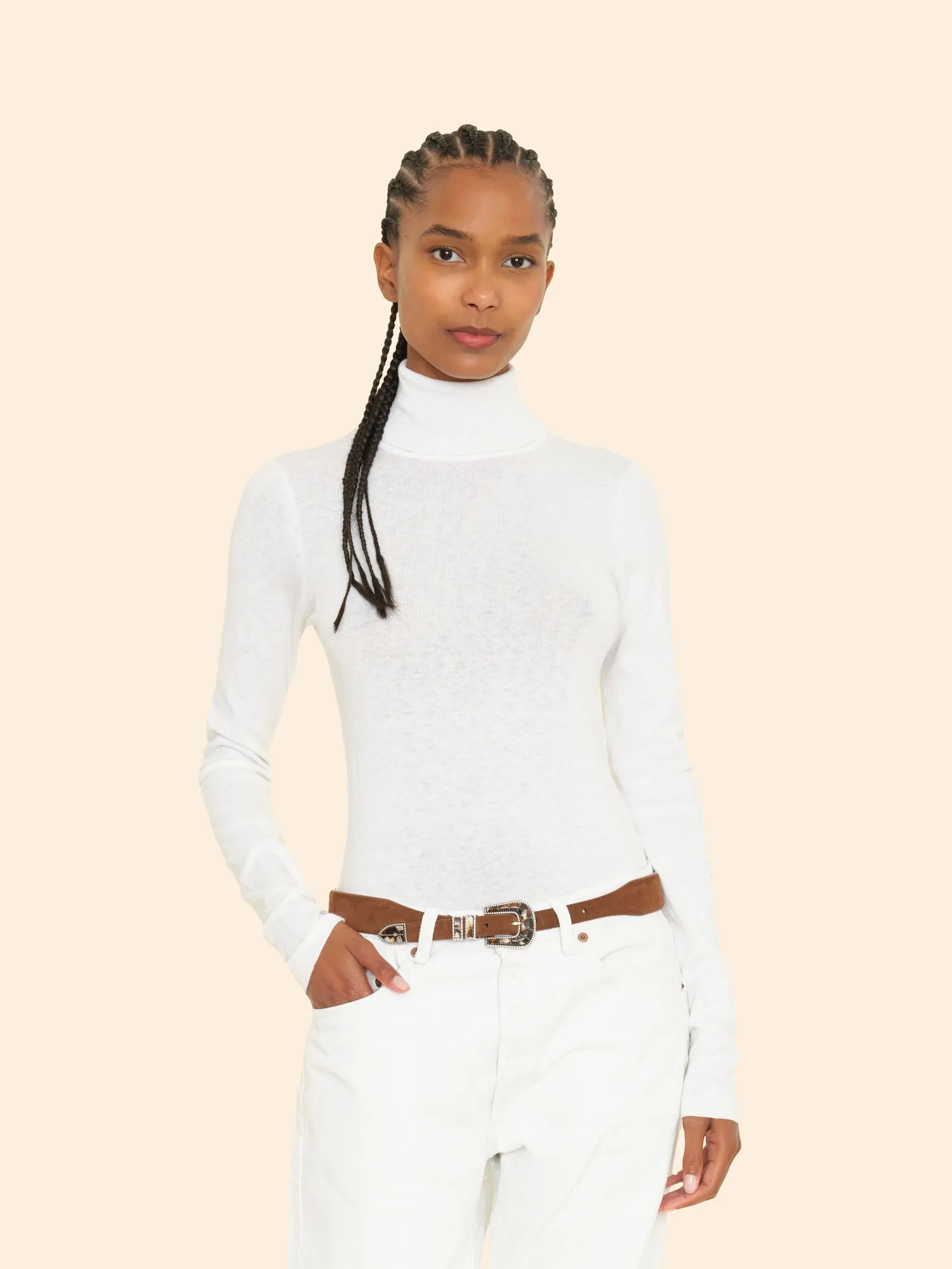 White Tommy Sweater sold by XiRENA product image thumbnail 2
