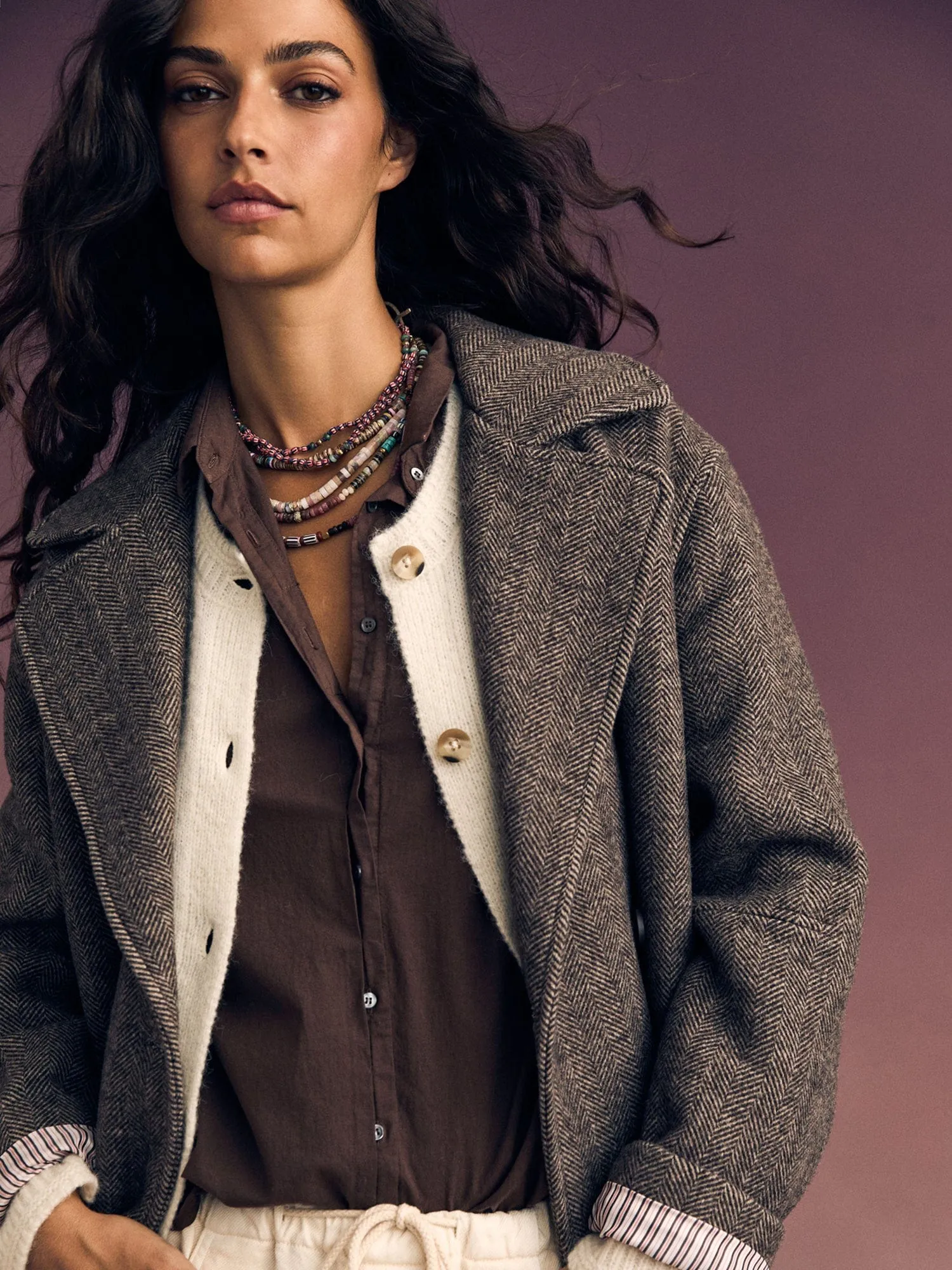 Brown Charles Jacket sold by XiRENA product image thumbnail 4