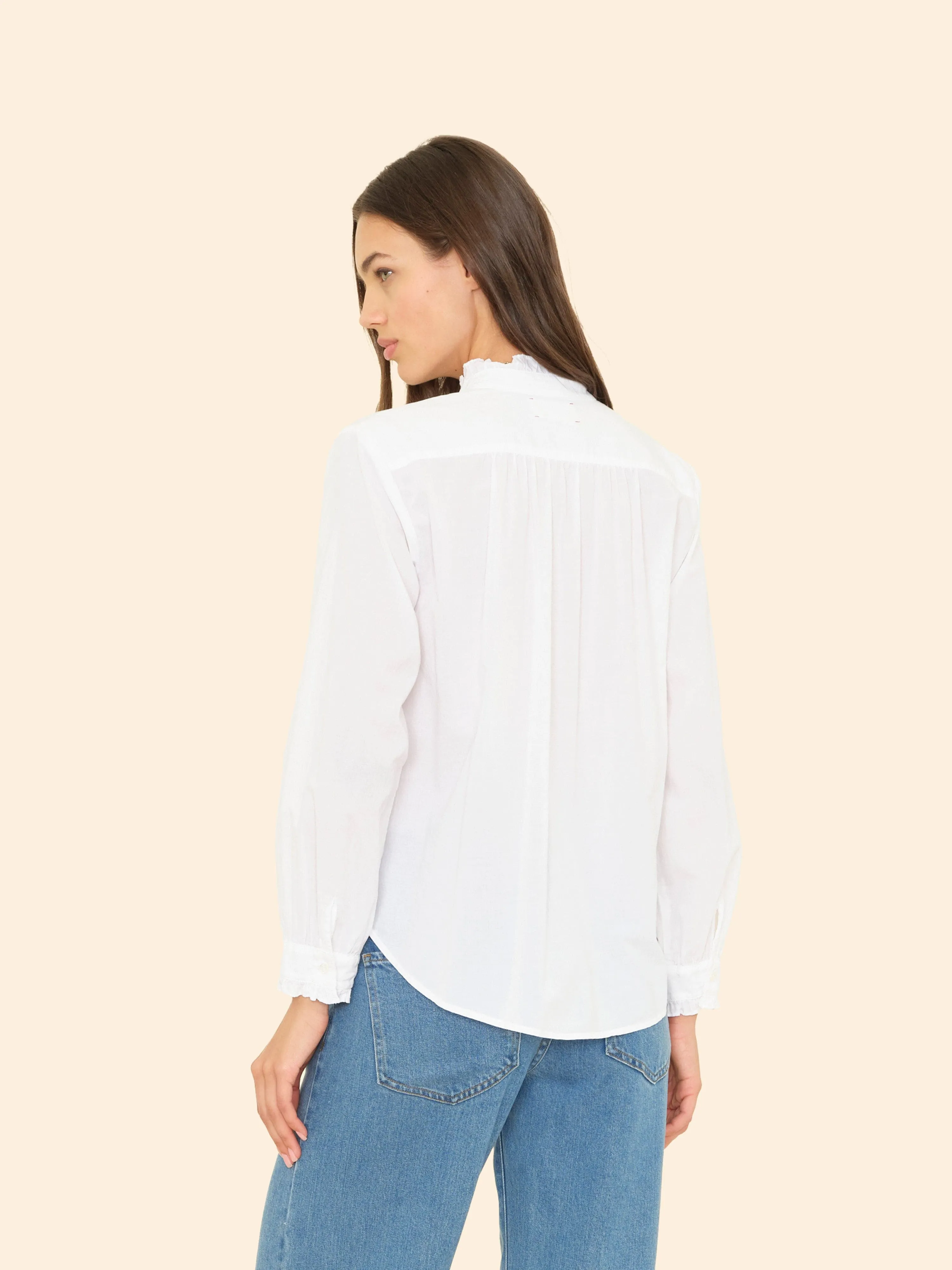 White Amelie Shirt sold by XiRENA product image thumbnail 2