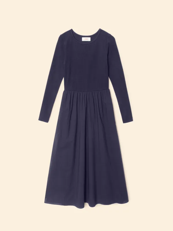 Navy Zandra Dress sold by XiRENA