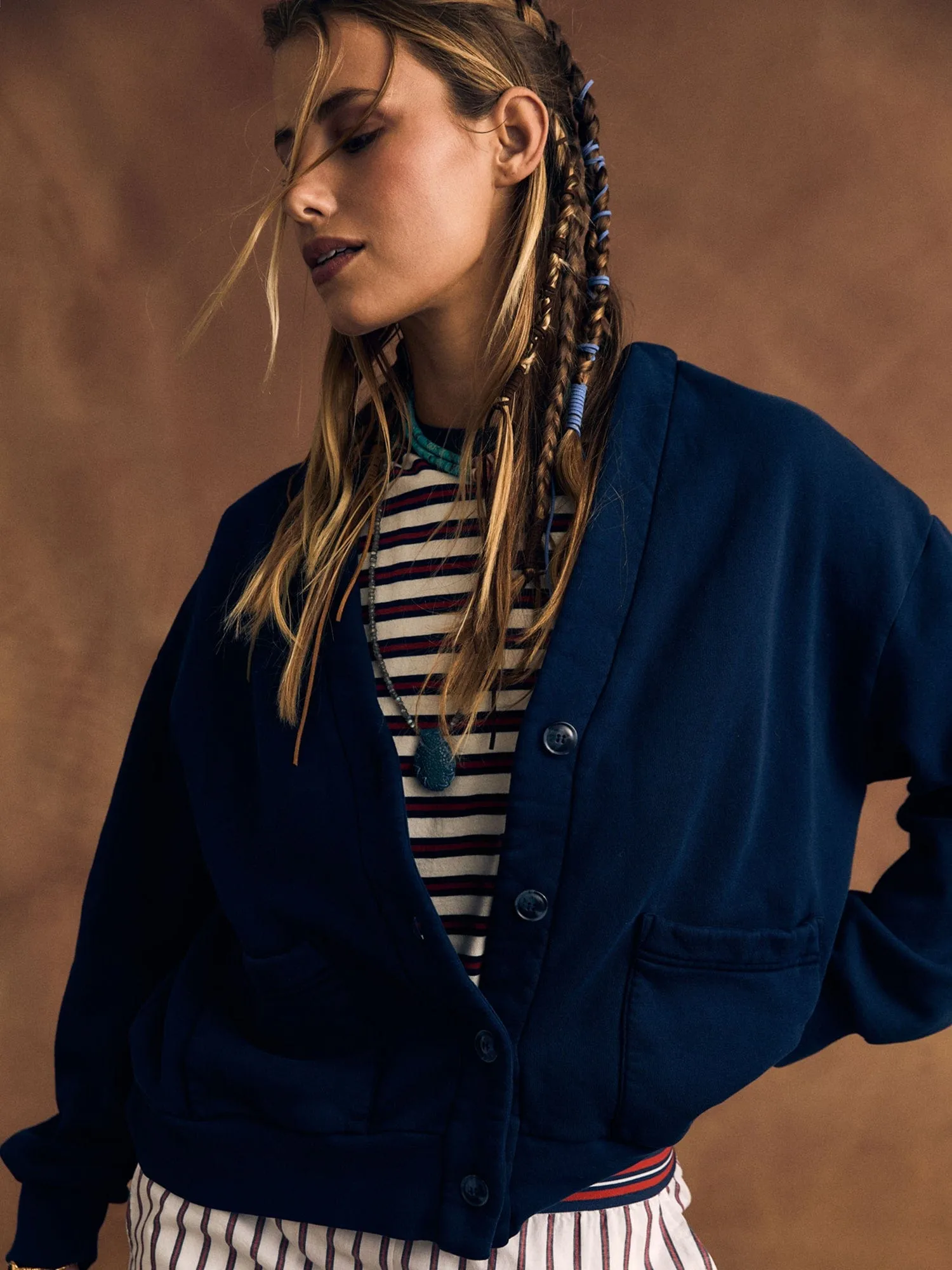 Navy Benny Cardigan sold by XiRENA product image thumbnail 2