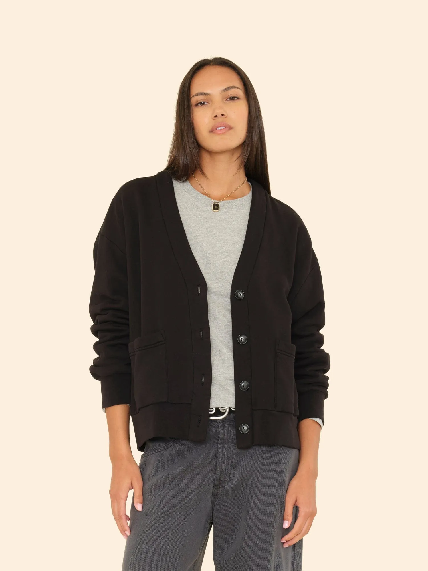 Black Benny Cardigan sold by XiRENA product image thumbnail 3