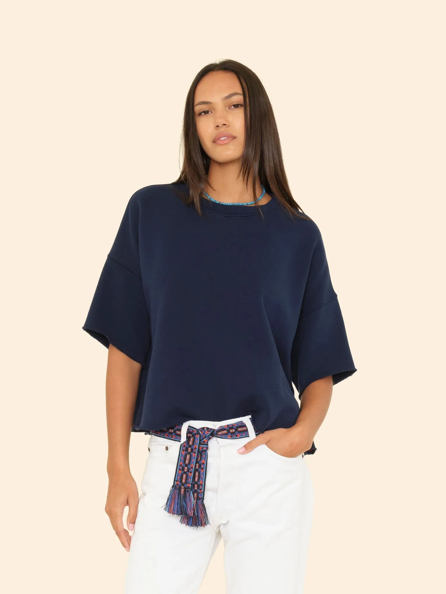 Navy Romeo Sweatshirt sold by XiRENA