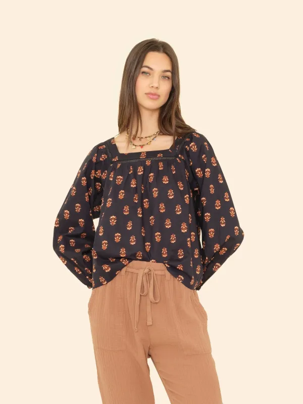 Wheat Stamp Mira Top sold by XiRENA