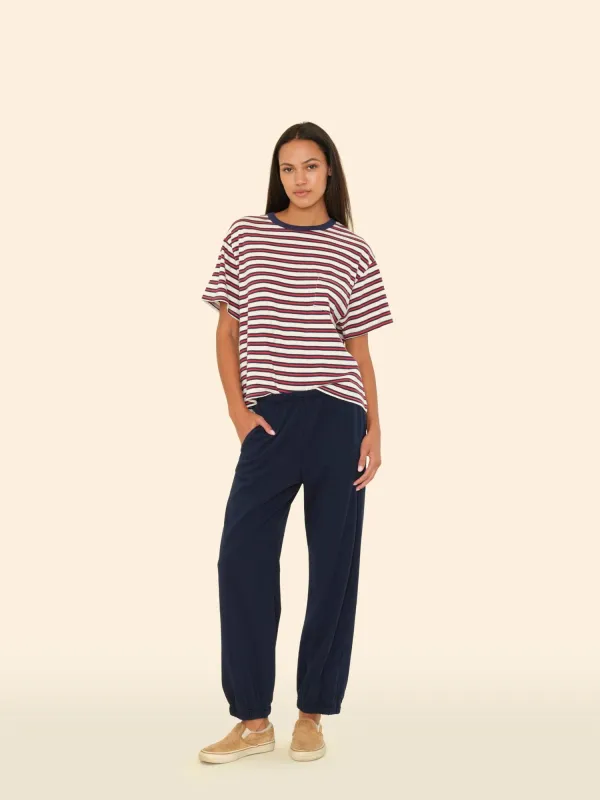 Navy Crispin Pant made by XiRENA