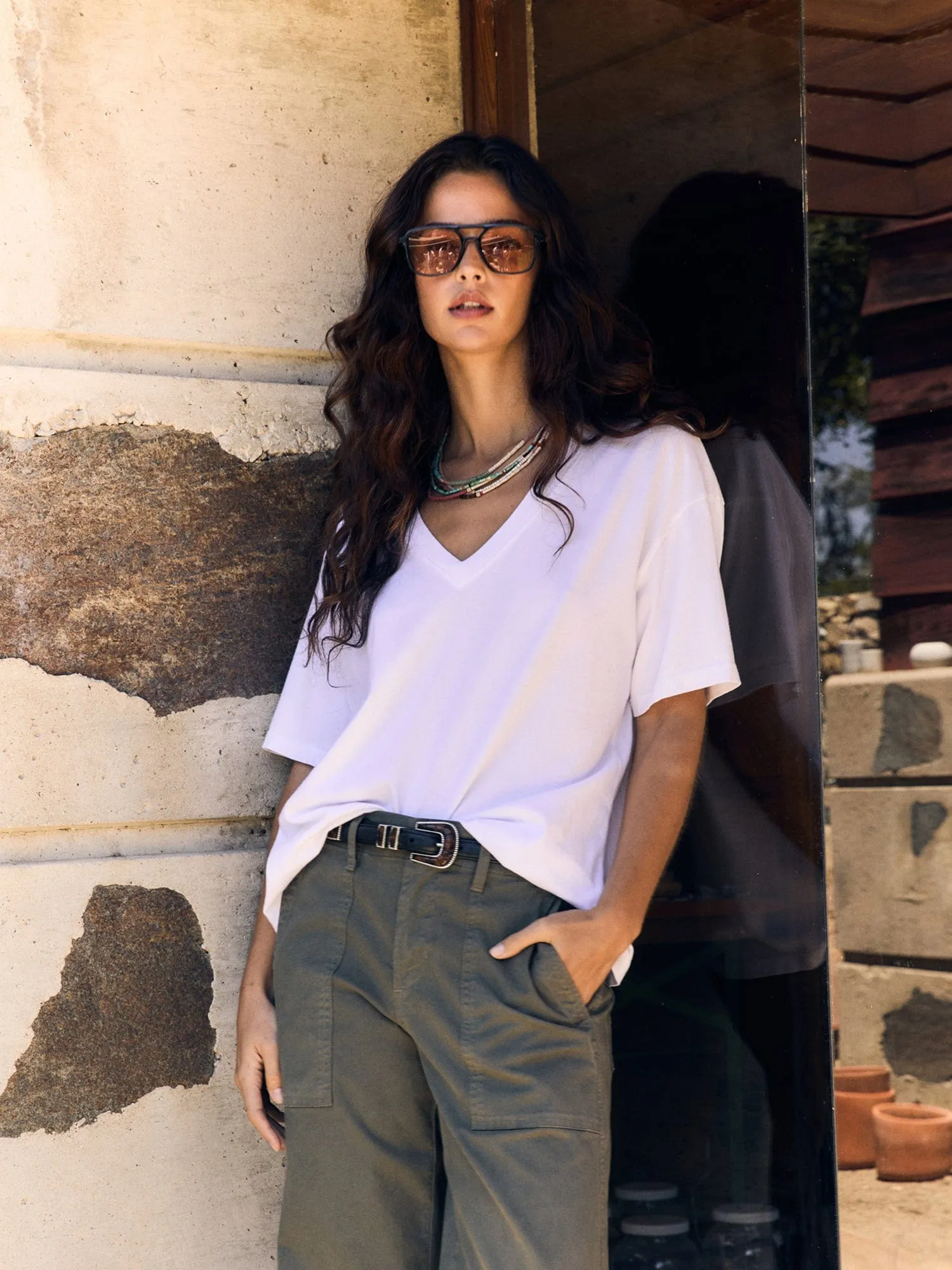 White Nate Tee sold by XiRENA product image thumbnail 2