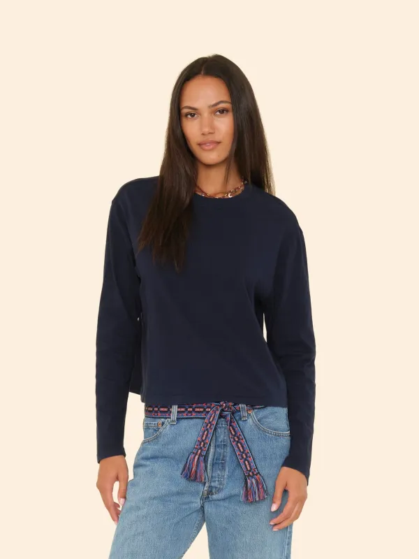 Navy Terrance Tee sold by XiRENA