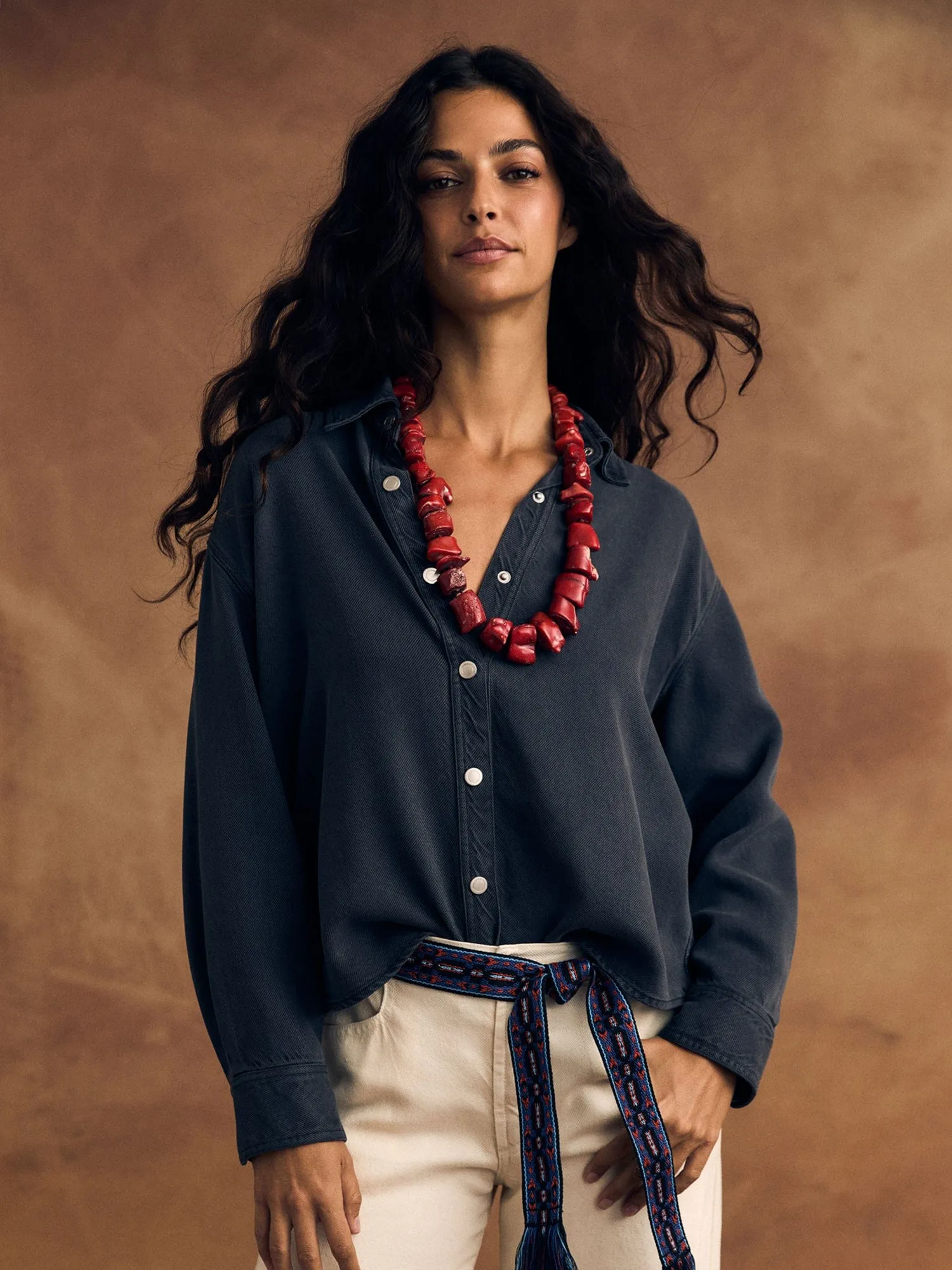 Almost Black Gia Denim Shirt sold by XiRENA product image thumbnail 4
