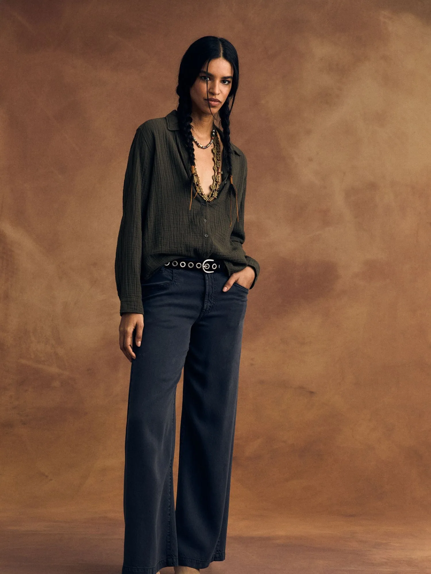 Vintage Black Legend Twill Pant sold by XiRENA product image thumbnail 2