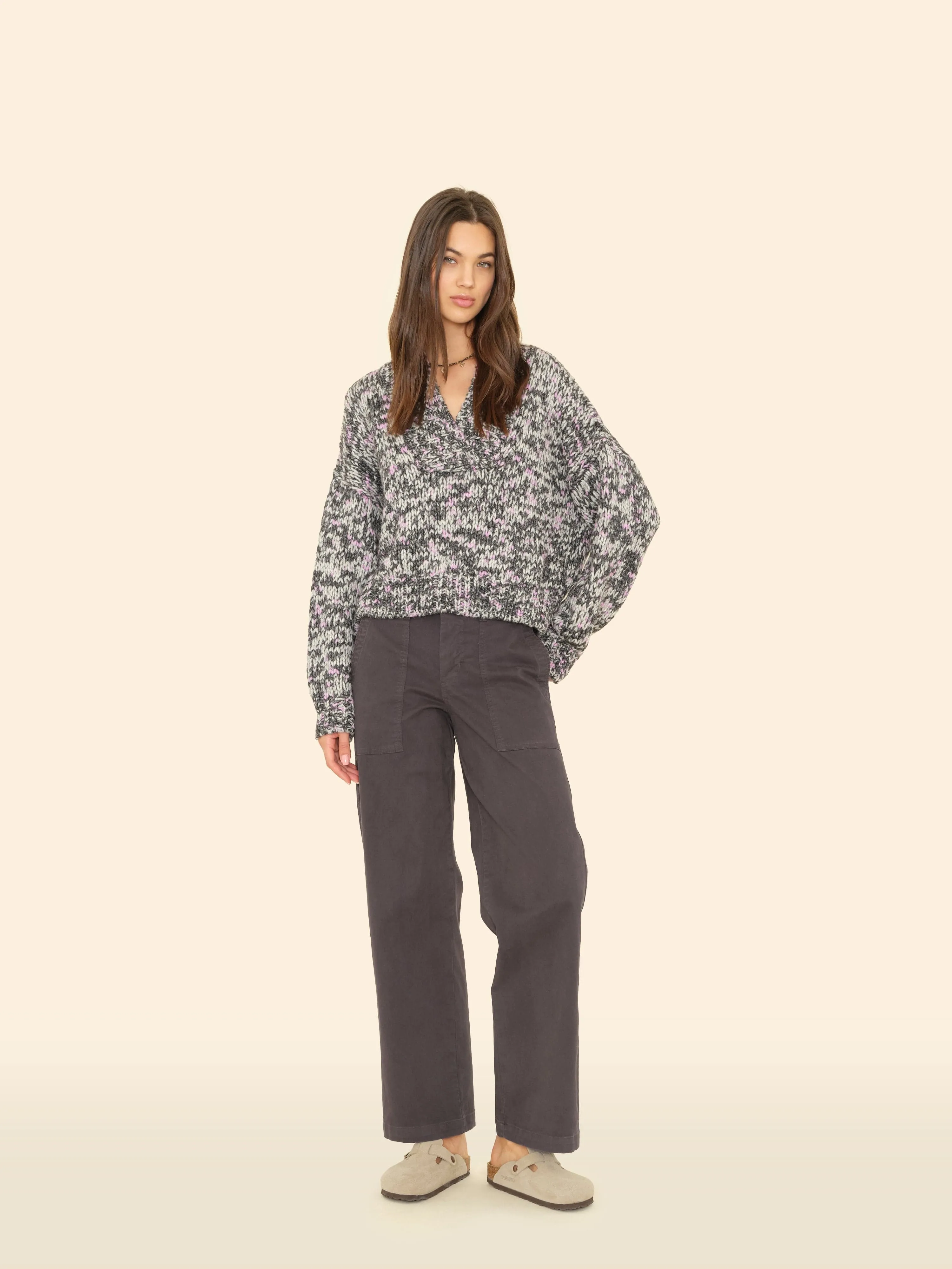 Vintage Black Florian Twill Pant sold by XiRENA