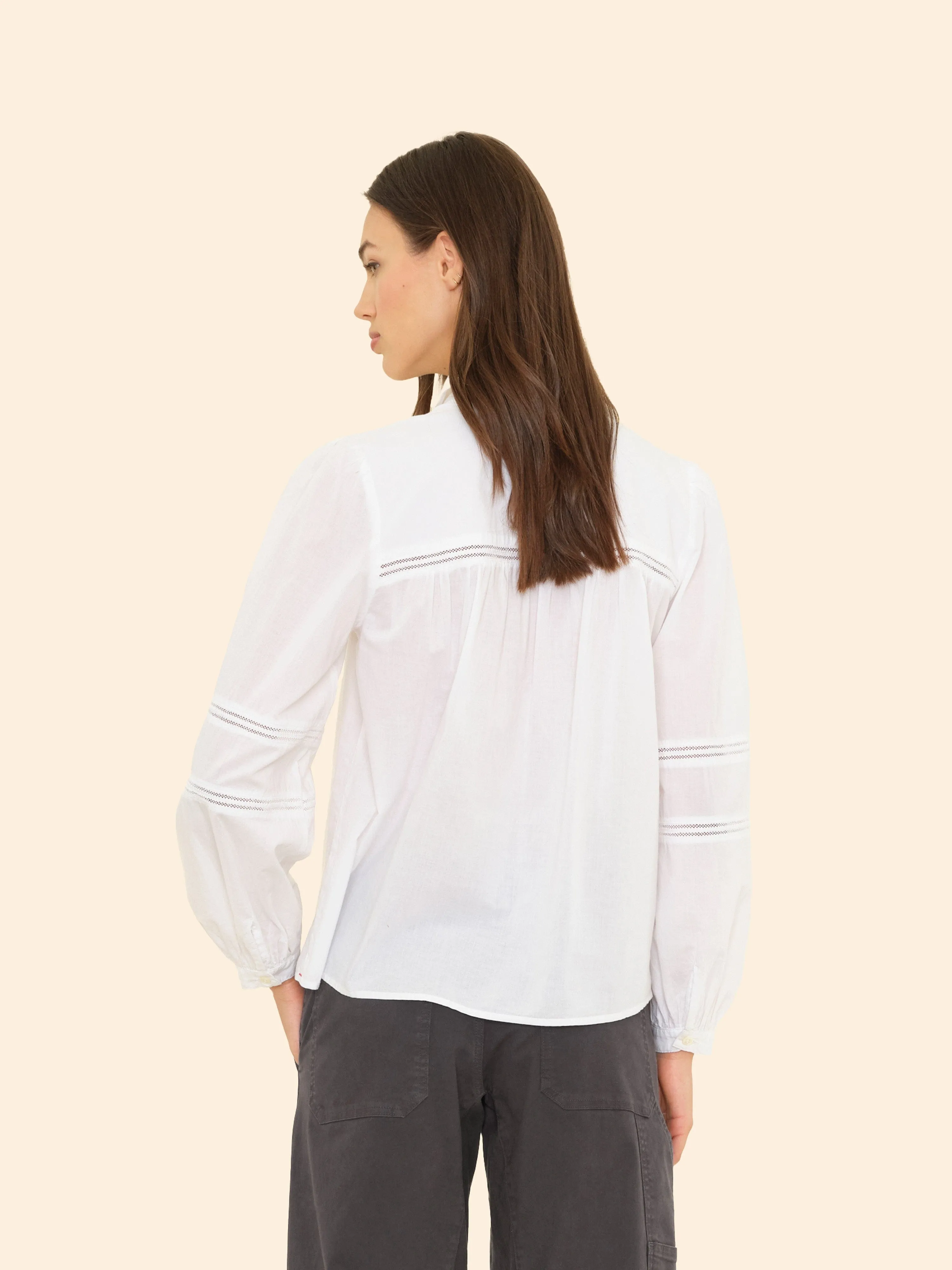 White Renata Shirt sold by XiRENA product image thumbnail 3