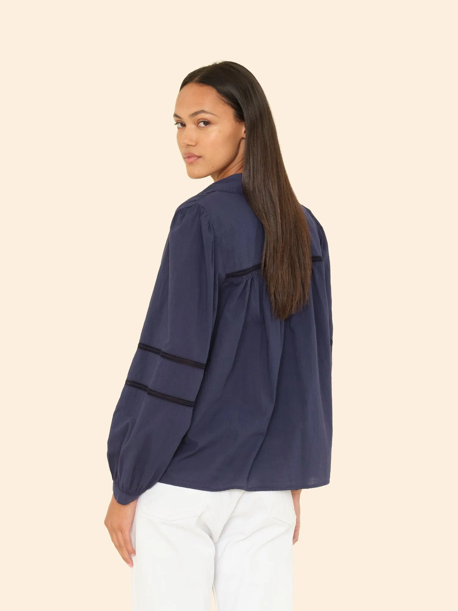 Navy Renata Shirt sold by XiRENA product image thumbnail 2