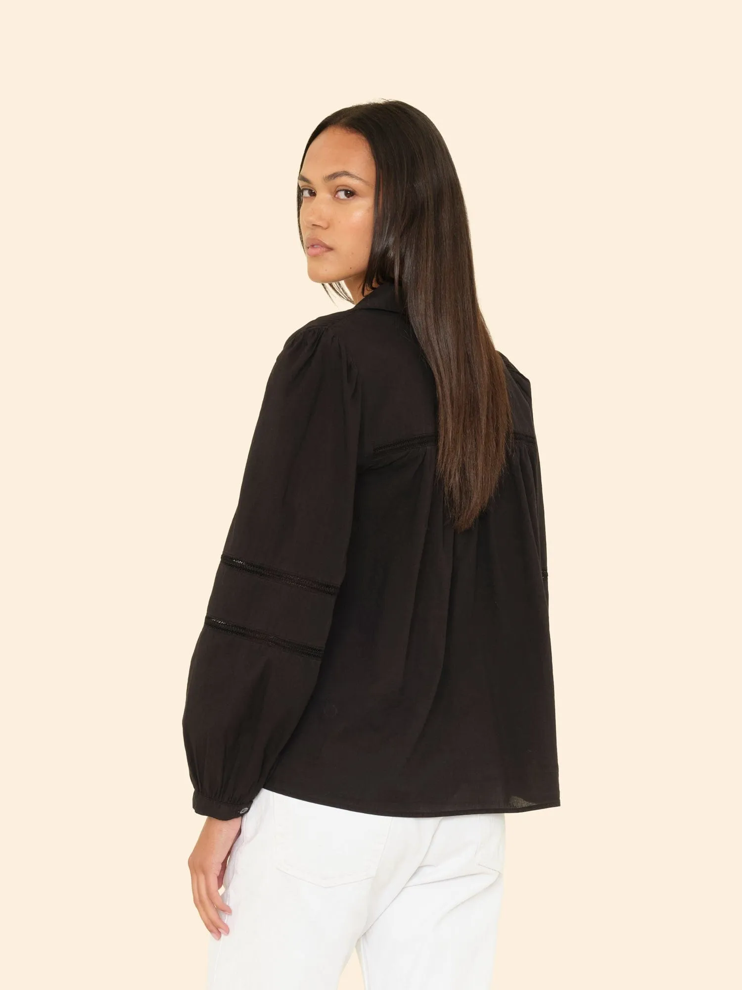 Black Renata Shirt sold by XiRENA product image thumbnail 2