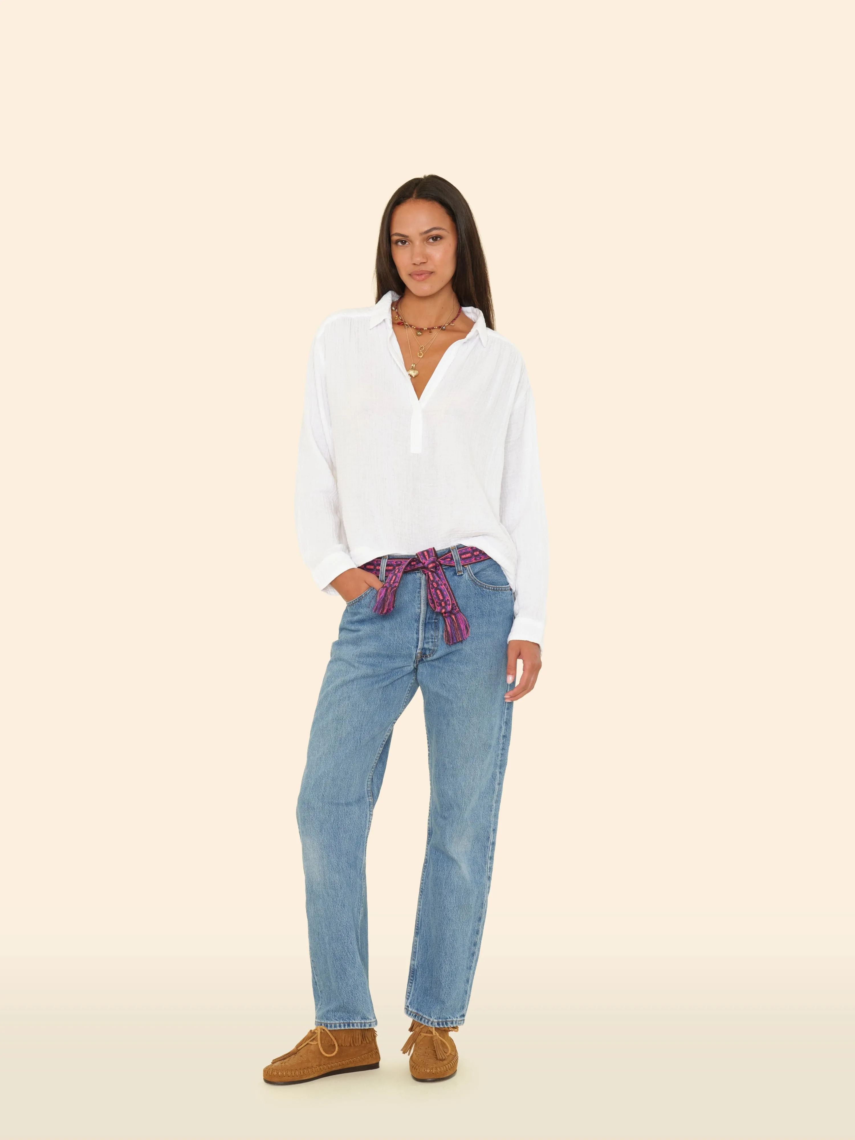 White Brody Top sold by XiRENA