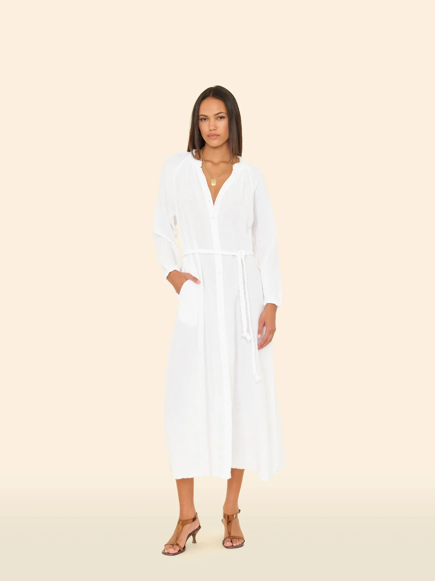 White Andrea Dress sold by XiRENA