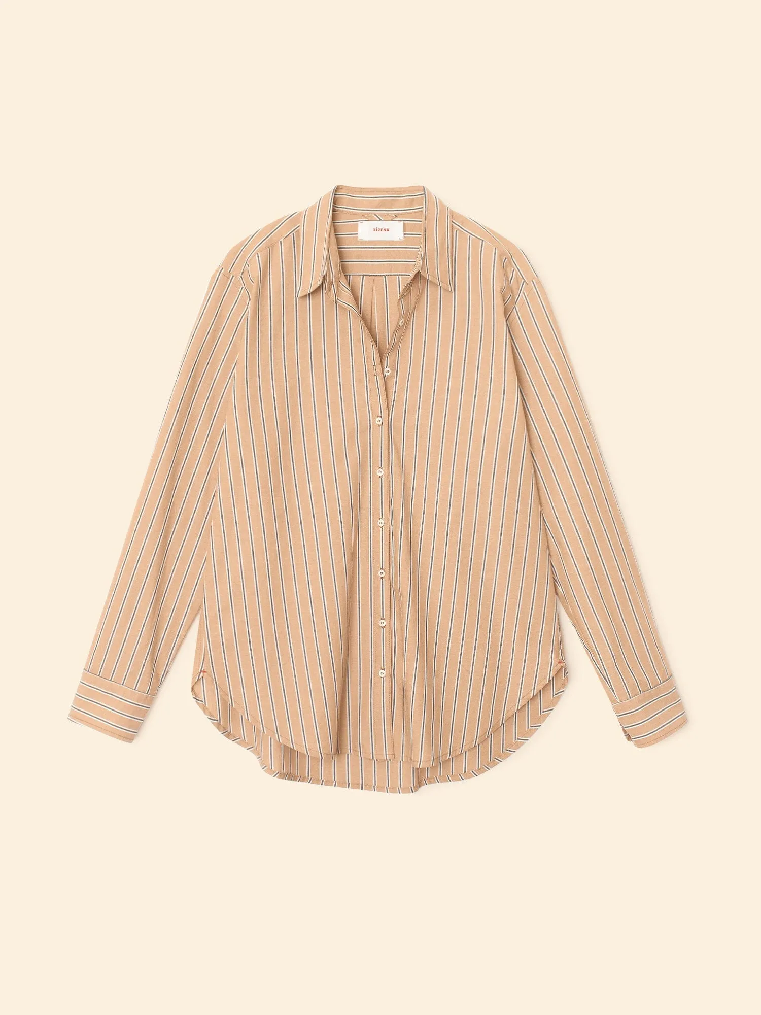 Toffee Stripe Beau Shirt sold by XiRENA product image thumbnail 3