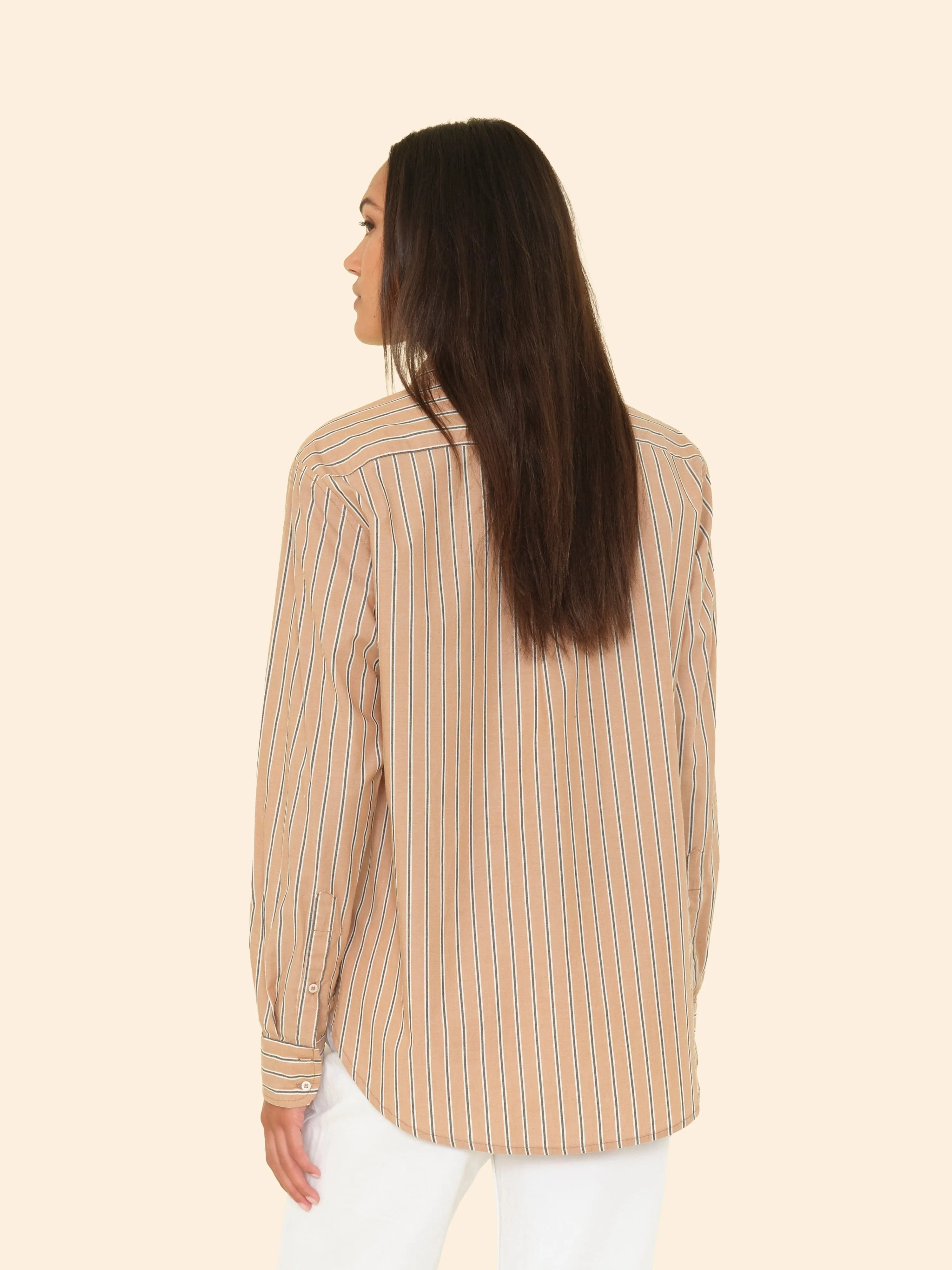 Toffee Stripe Beau Shirt sold by XiRENA product image thumbnail 2