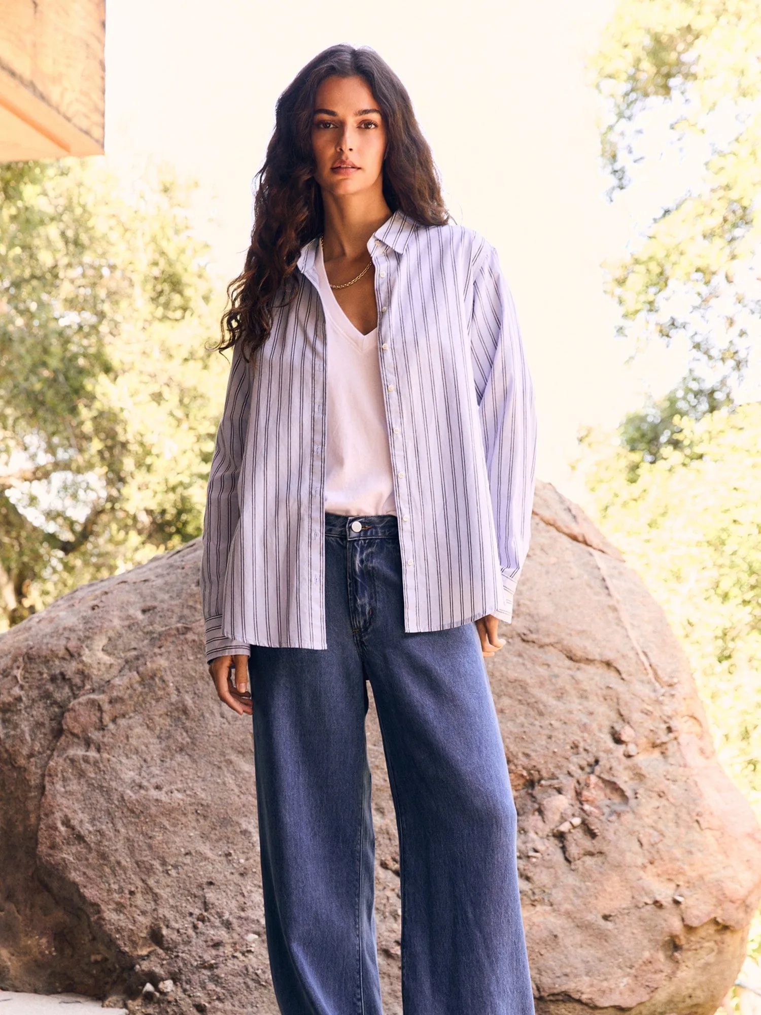 Cascade Stripe Beau Shirt sold by XiRENA product image thumbnail 3