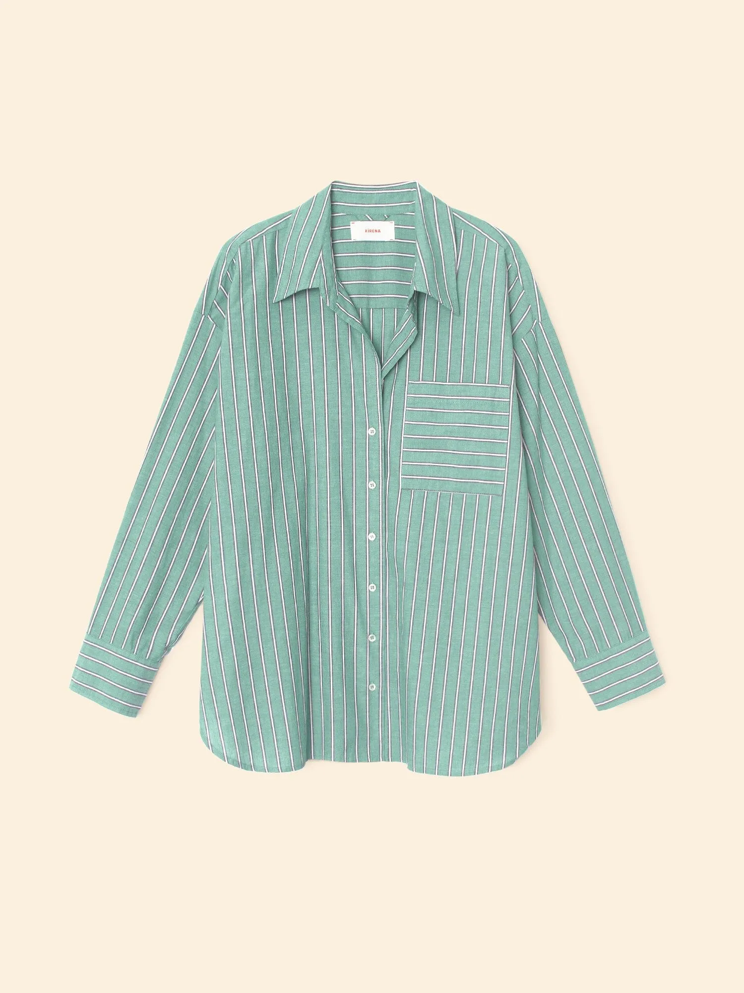 Cilantro Stripe Sydney Shirt sold by XiRENA product image thumbnail 3
