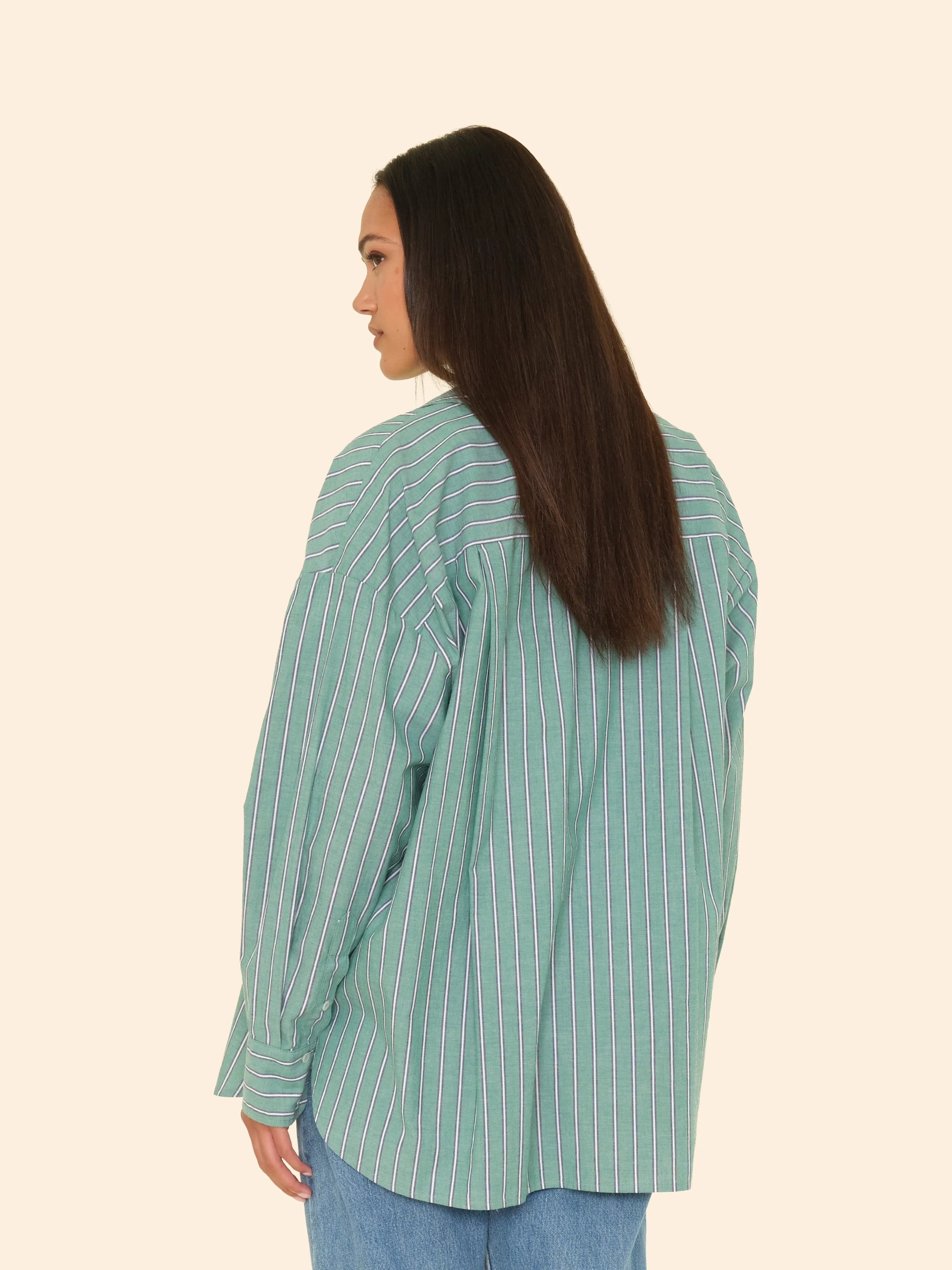 Cilantro Stripe Sydney Shirt sold by XiRENA product image thumbnail 2