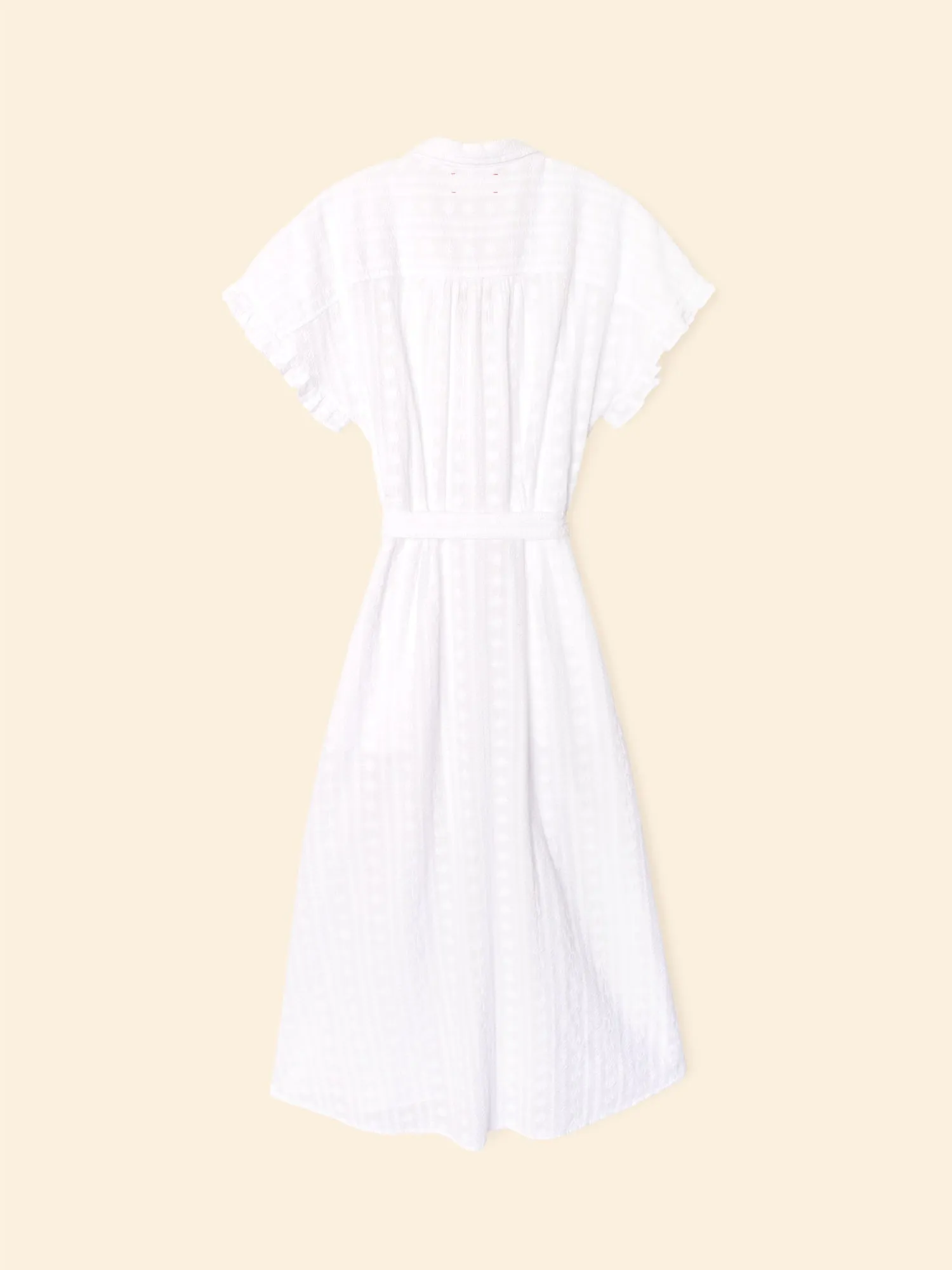 White Naya Embroidered Dress sold by XiRENA product image thumbnail 4