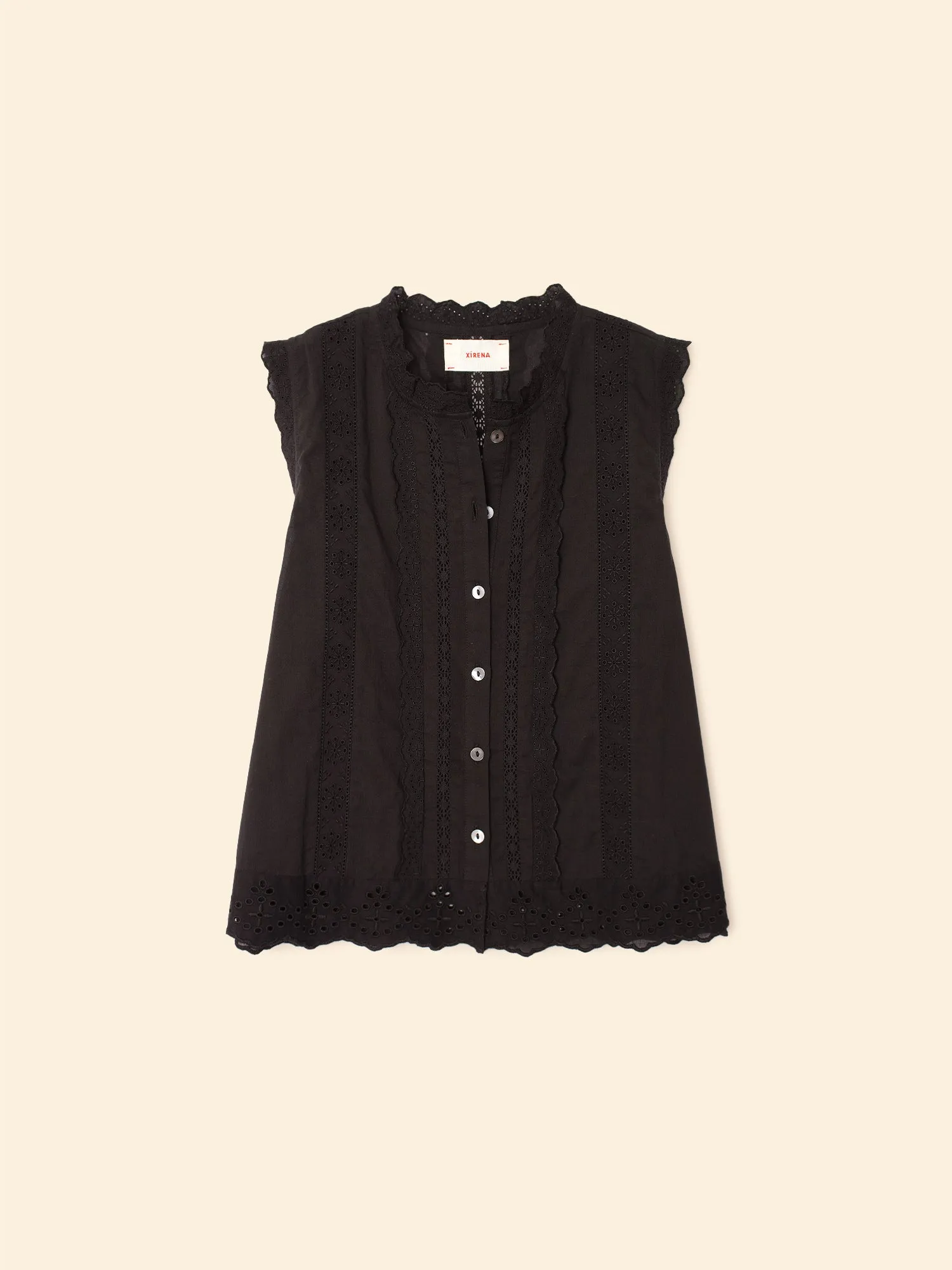 Black Lara Shirt sold by XiRENA product image thumbnail 4