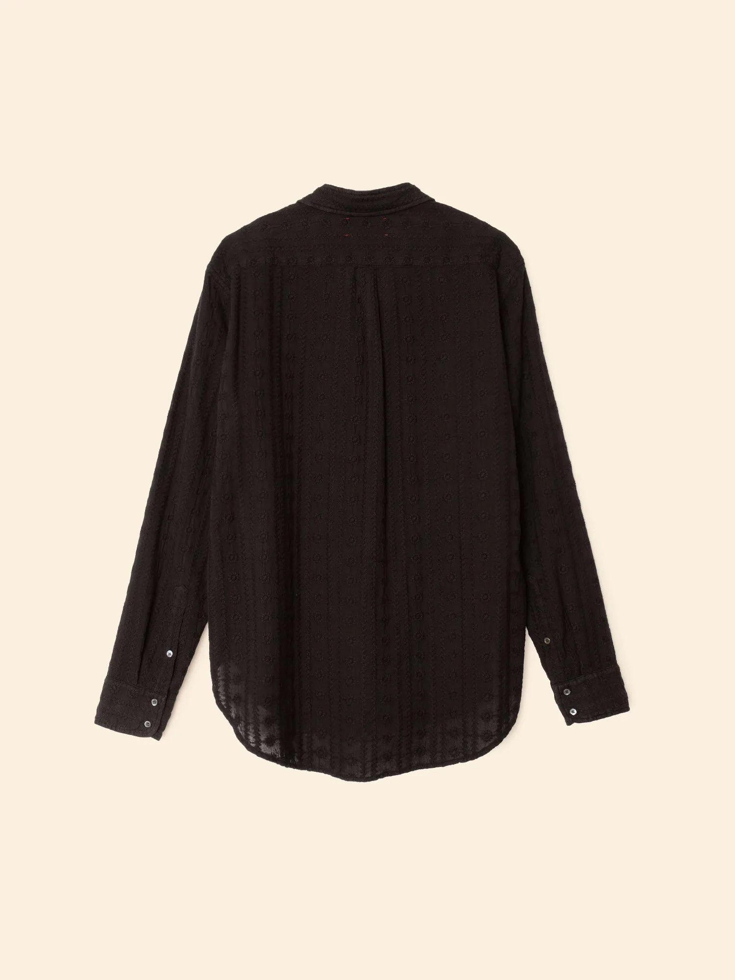 Black Beau Embroidered Shirt sold by XiRENA product image thumbnail 4