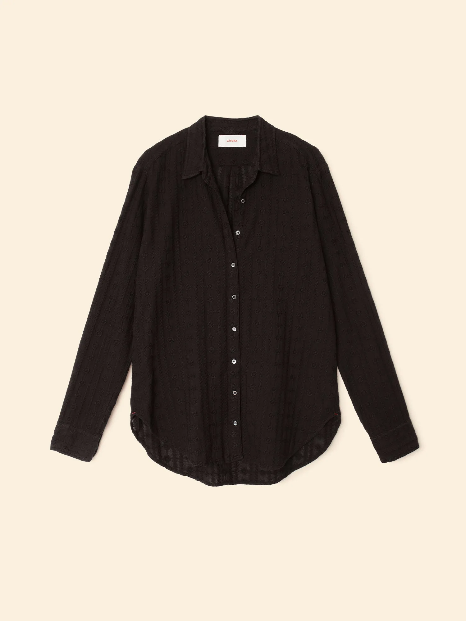Black Beau Embroidered Shirt sold by XiRENA product image thumbnail 3