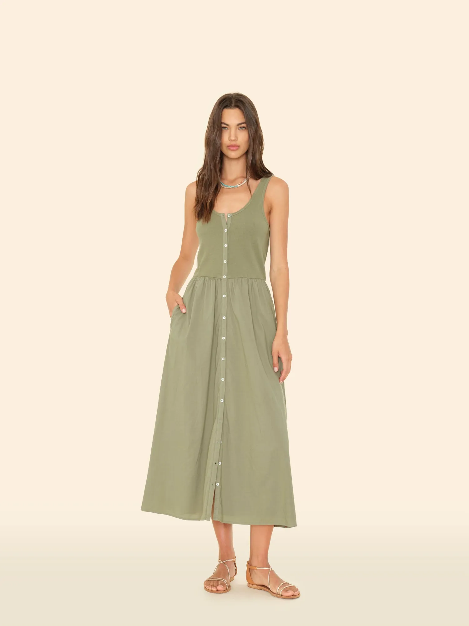 Dark Seagrass Fenix Dress sold by XiRENA