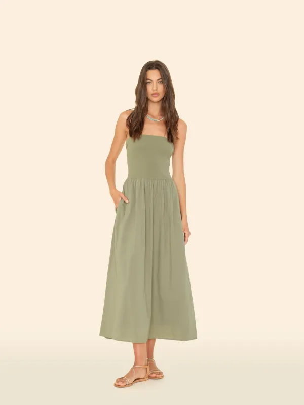 Dark Seagrass Finnian Dress sold by XiRENA