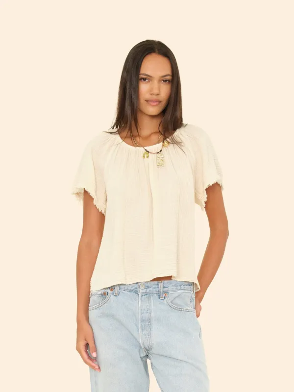 Oysterette Macie Top sold by XiRENA