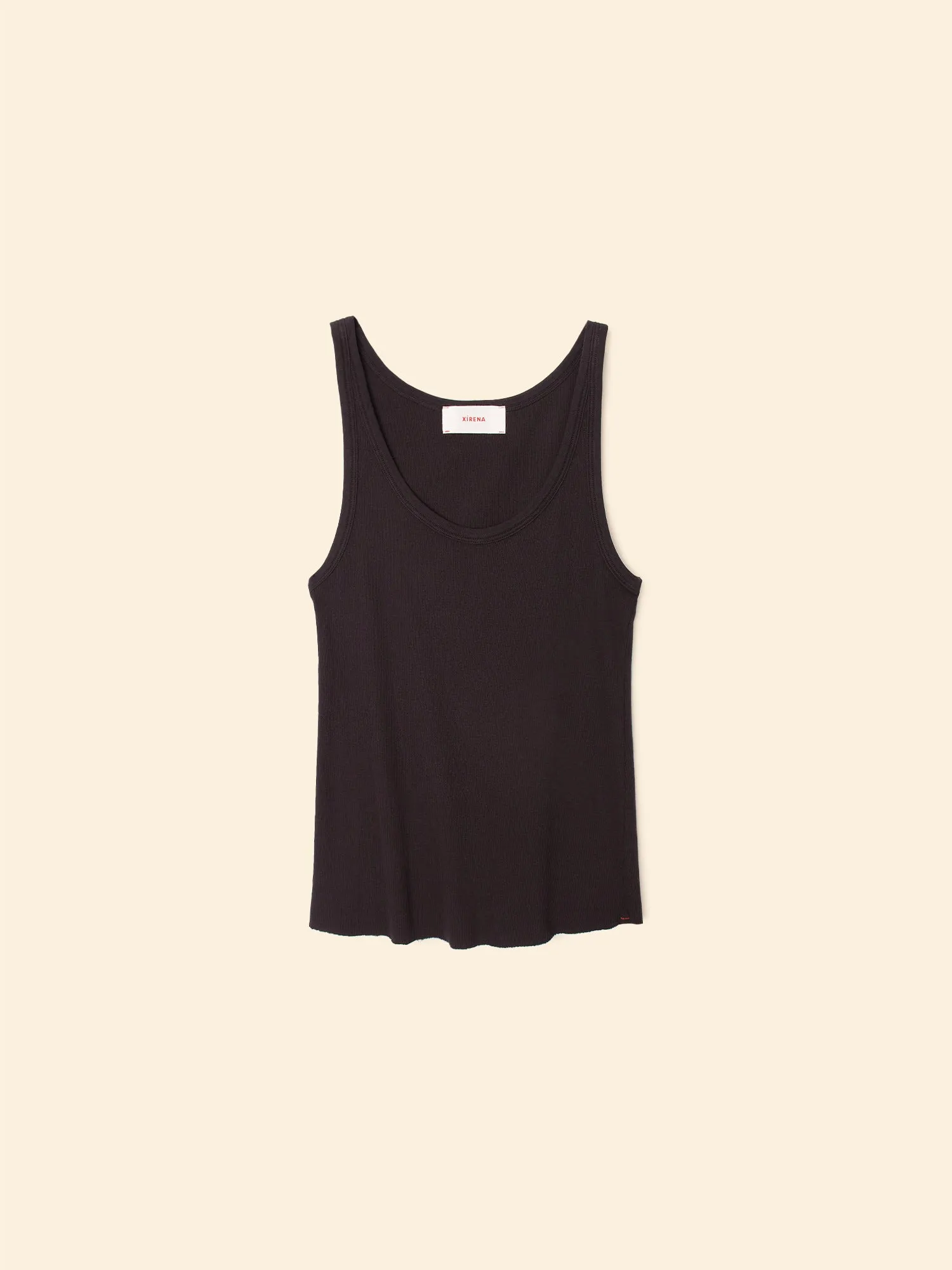 True Black Beck Fine Rib Tank Top sold by XiRENA product image thumbnail 3