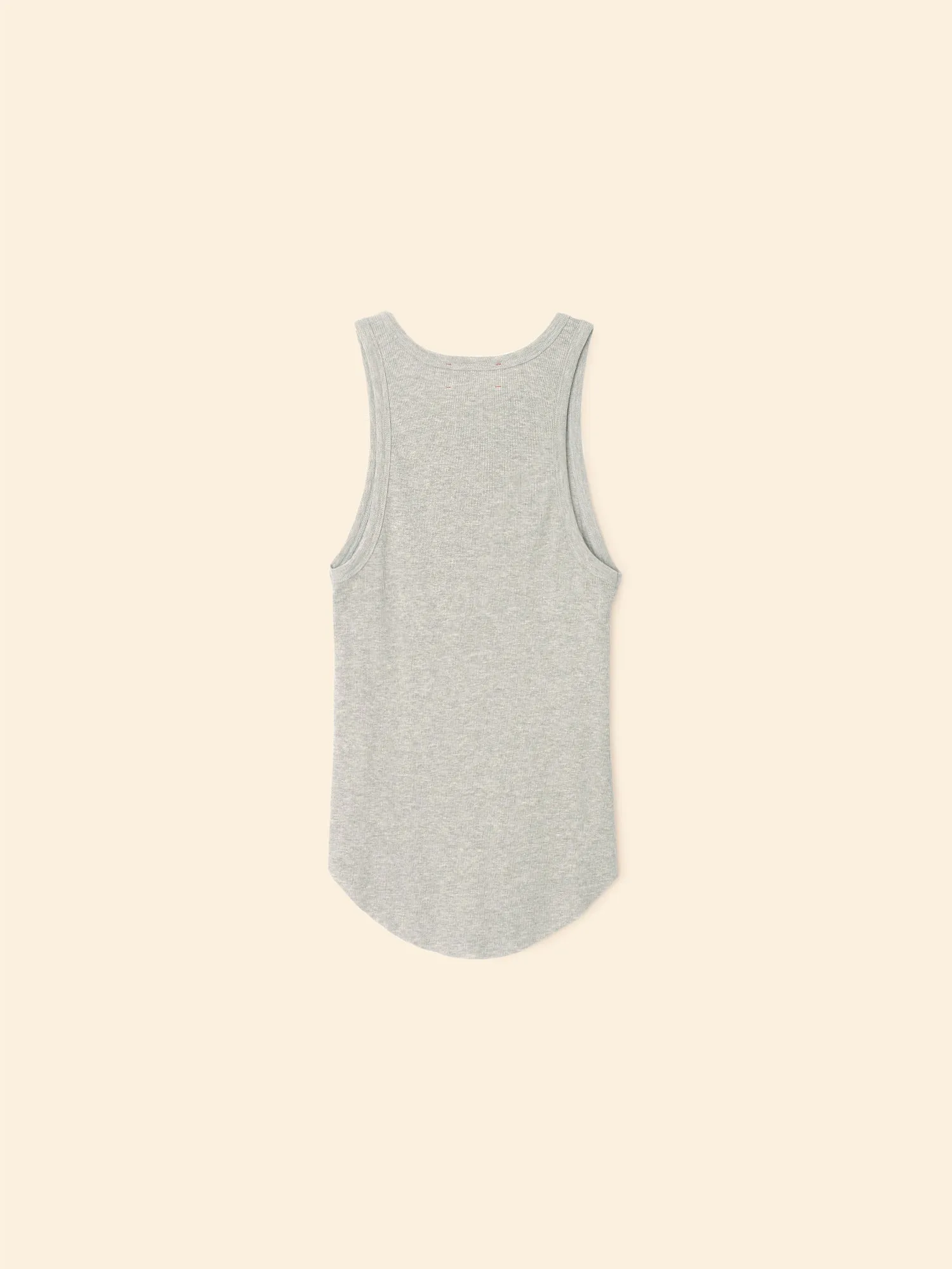 Heather Grey Arynn Fine Rib Tank Top sold by XiRENA product image thumbnail 4
