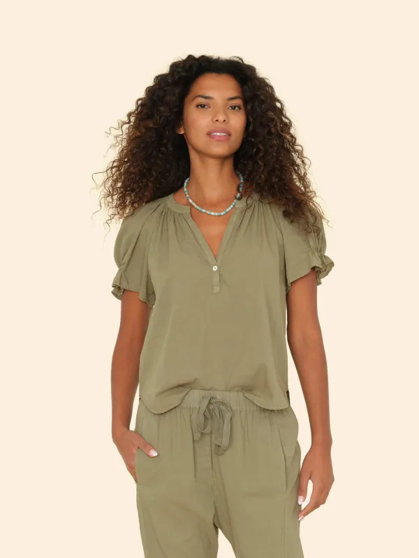 Dark Seagrass Astryde Top sold by XiRENA