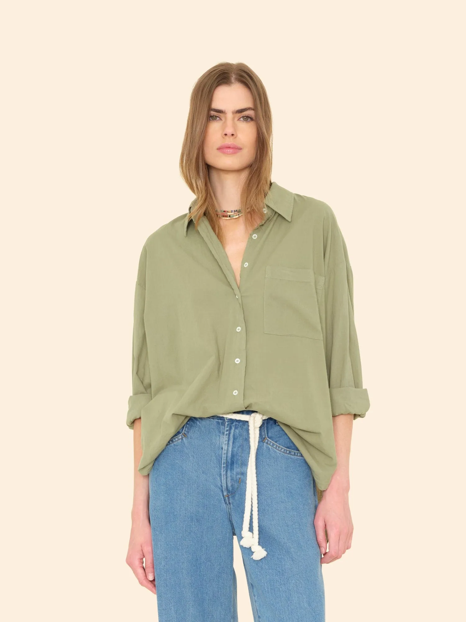 Dark Seagrass Sydney Shirt sold by XiRENA