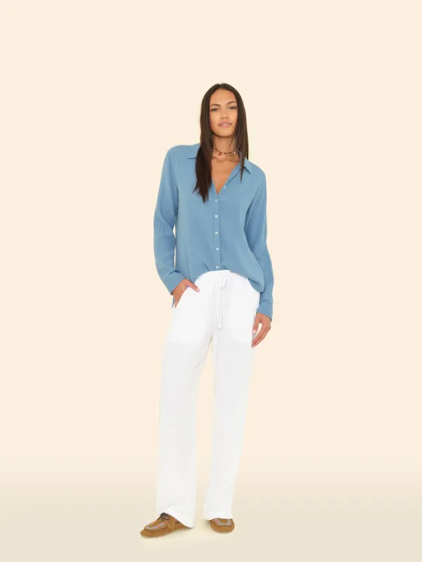 White Devon Pant sold by XiRENA