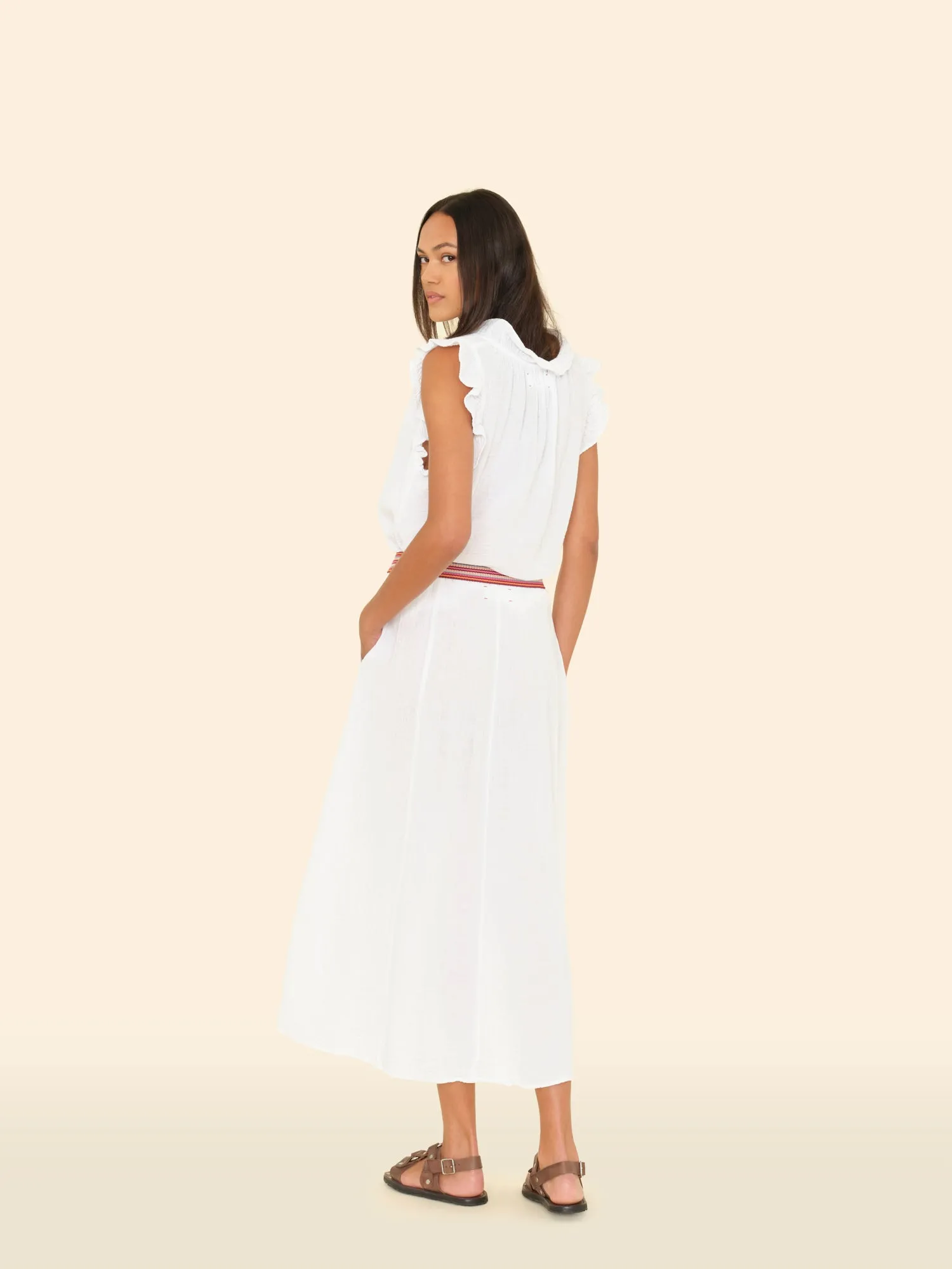 White Deon Skirt sold by XiRENA product image thumbnail 2