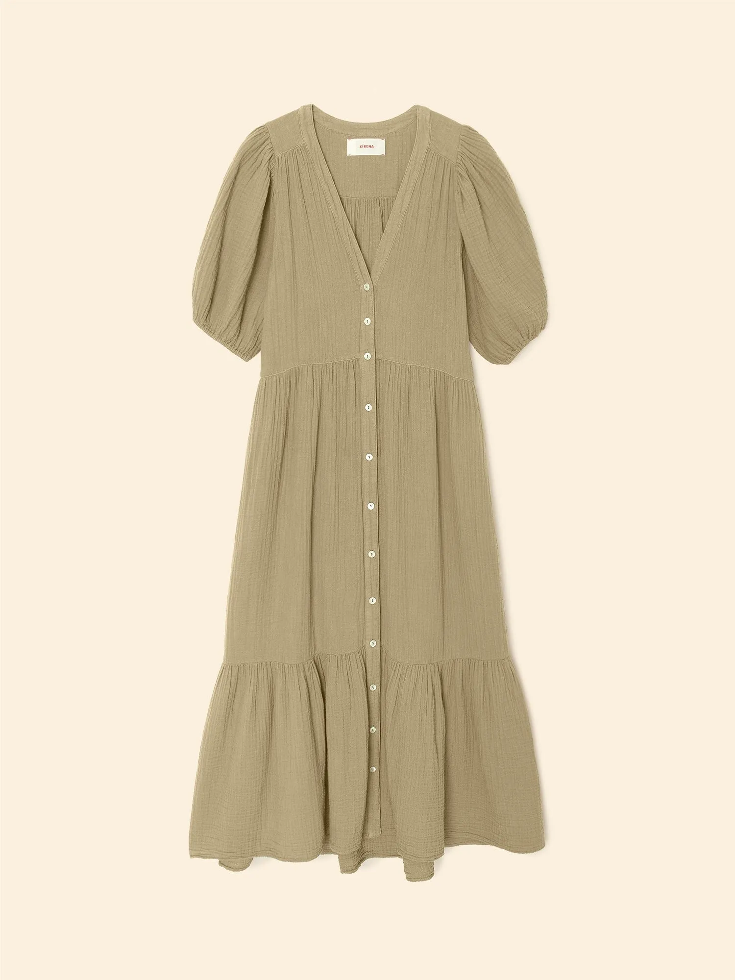 Dark Seagrass Lennox Dress sold by XiRENA product image thumbnail 3