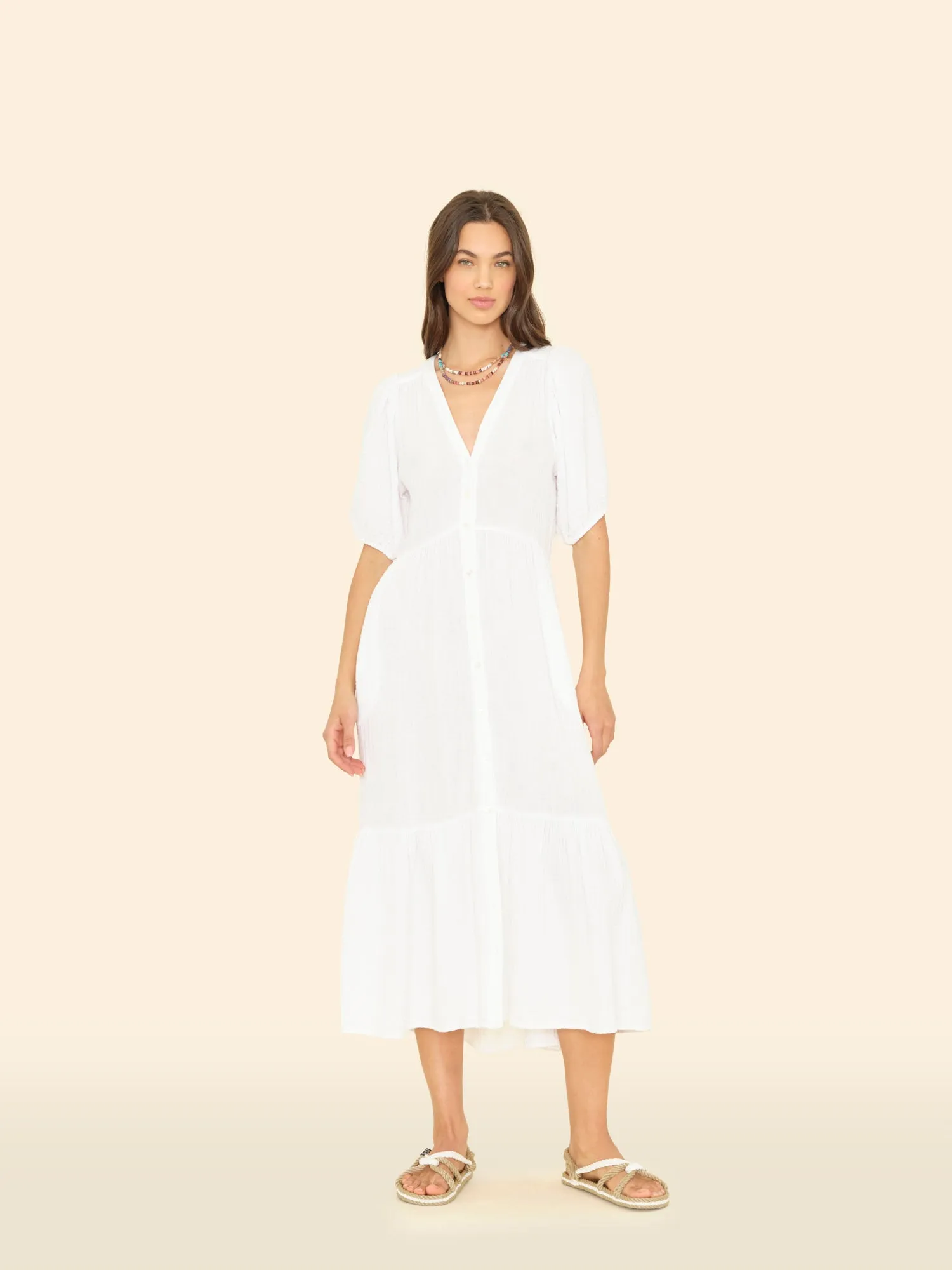 White Lennox Dress sold by XiRENA product image thumbnail 3