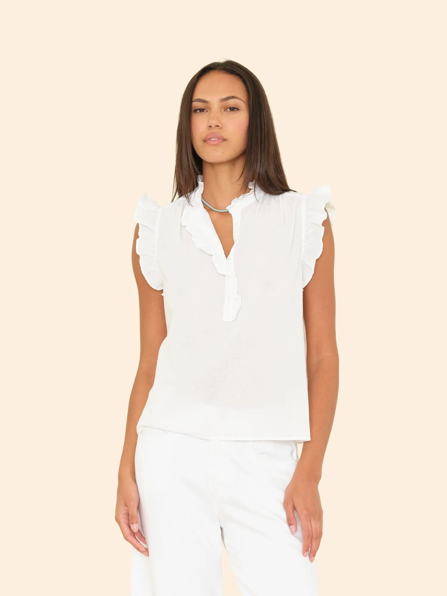 White Brenna Top sold by XiRENA