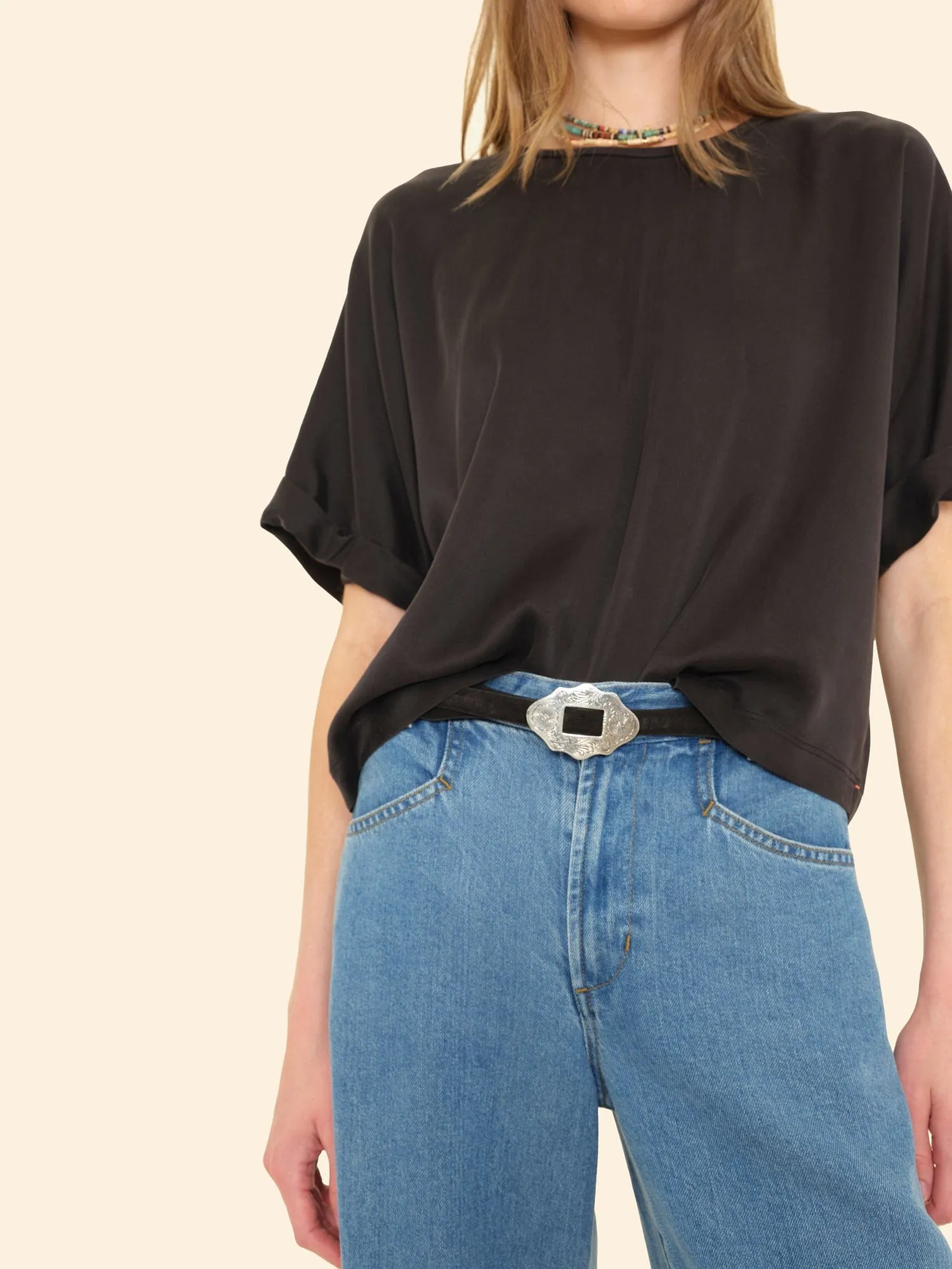 Black Suede New Mexico Belt sold by XiRENA product image thumbnail 3