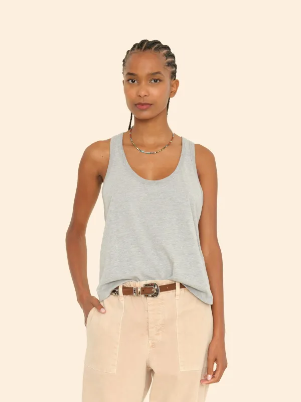 Heather Grey Jett Tank Top sold by XiRENA